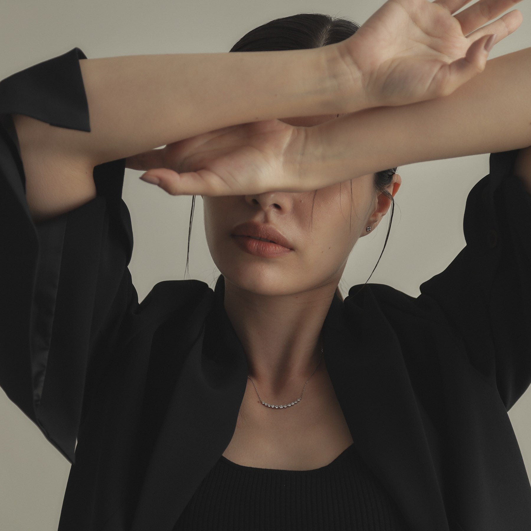 ココシュニック COCOSHNIK プラチナ ダイヤモンド グラデーション11石 ネックレス (プラチナ(904)) プラチナ(904)