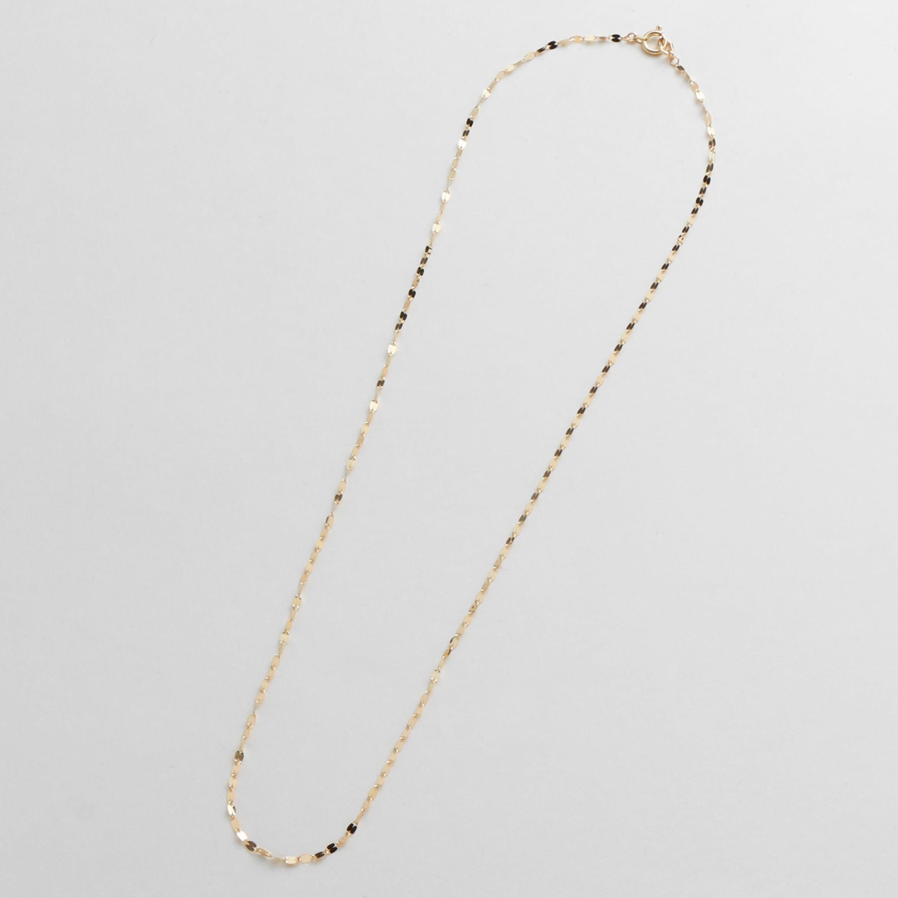 ココシュニック COCOSHNIK ◆(K18)フラワークロスチェーン ネックレス (イエローゴールド) ゴールド