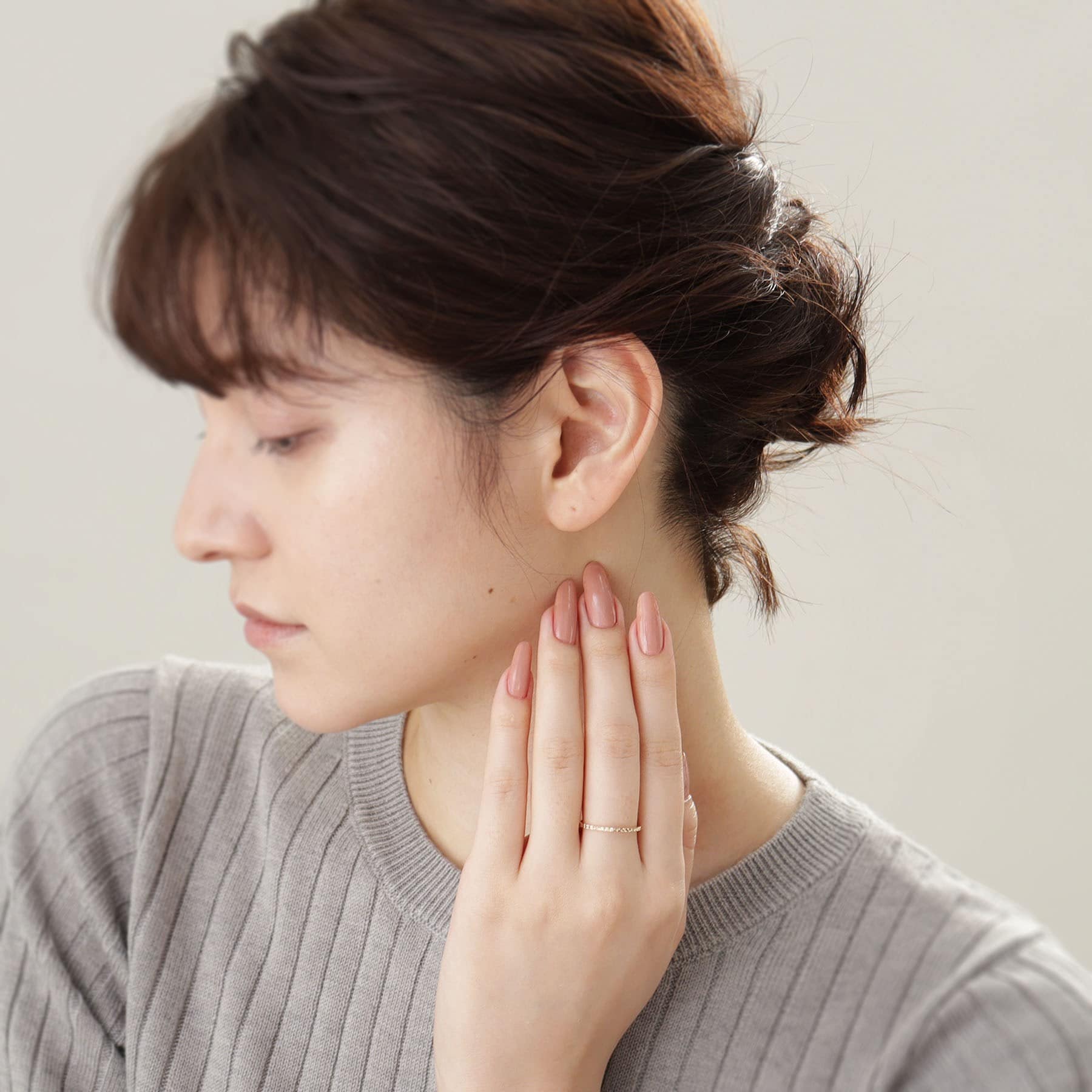 ココシュニック COCOSHNIK カットワーク極光リング(#16) (イエローゴールド) イエローゴールド(100)