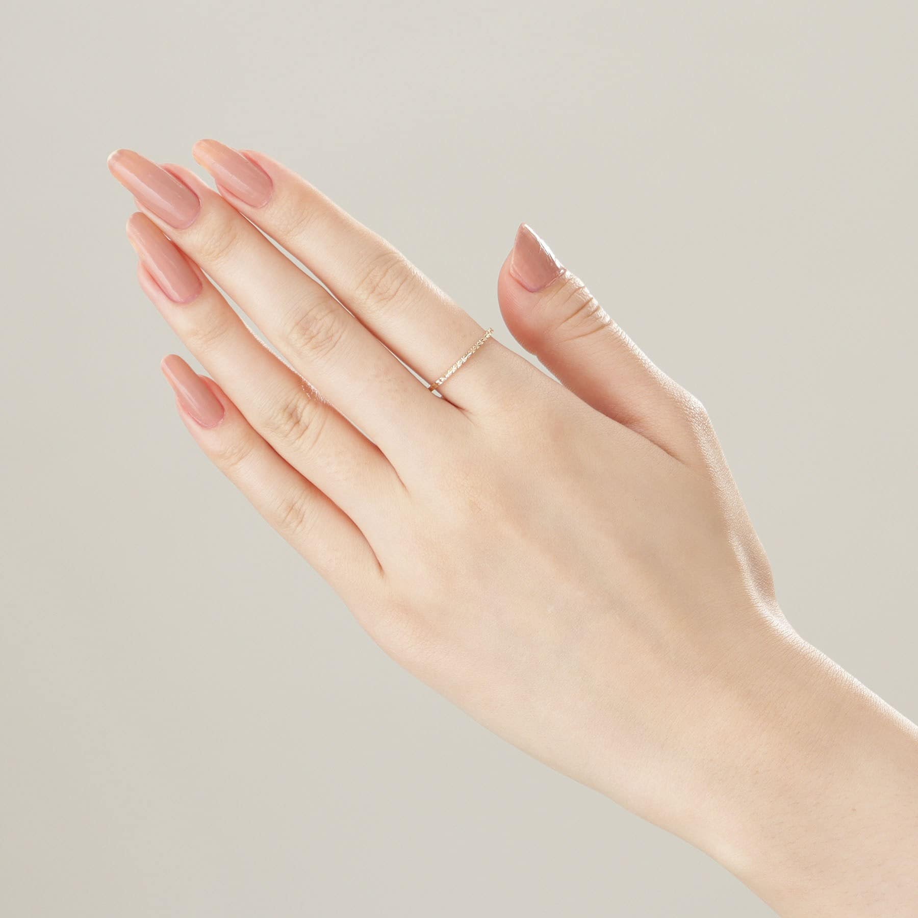 ココシュニック COCOSHNIK カットワーク極光リング(#16) (イエローゴールド) イエローゴールド(100)