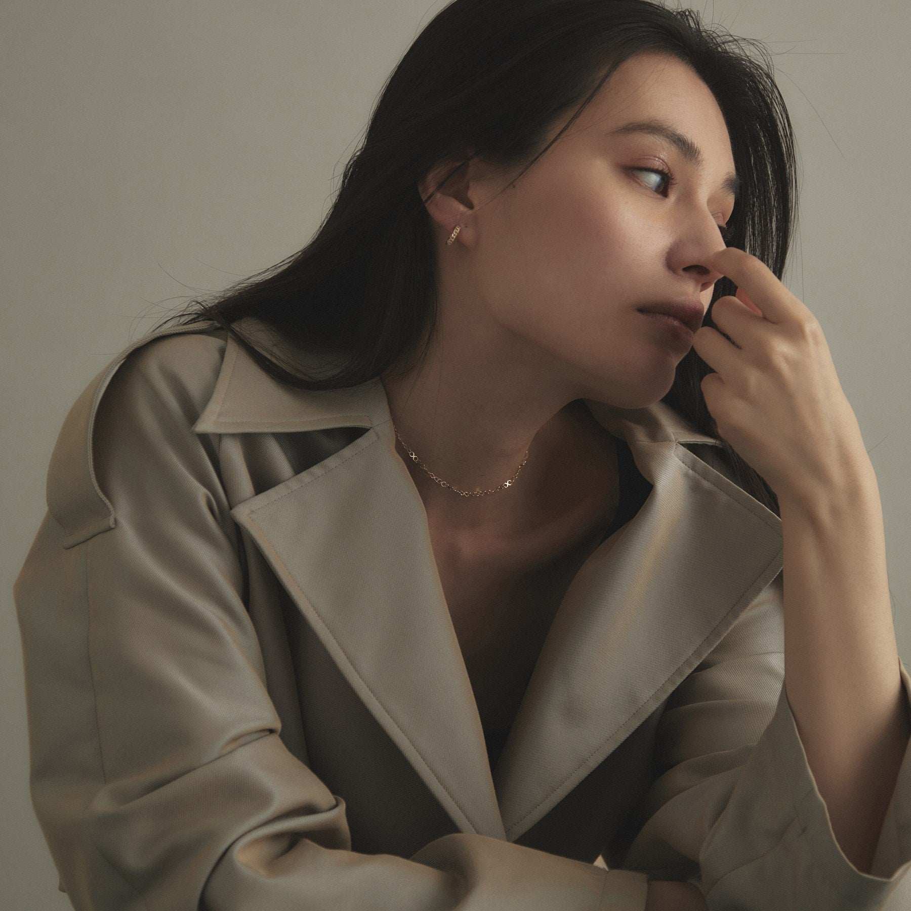 ココシュニック COCOSHNIK K10Xチェーン チョーカー大 イエローゴールド(100)