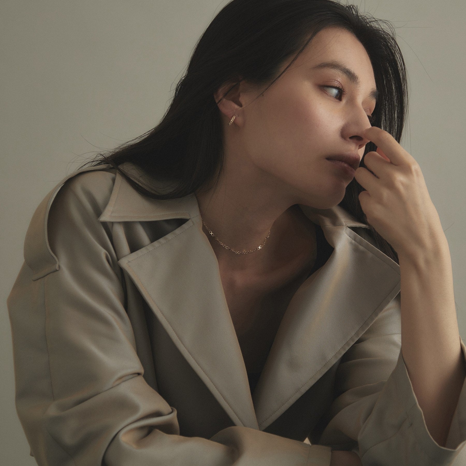 ココシュニック COCOSHNIK K10Xチェーン チョーカー大 イエローゴールド(100)