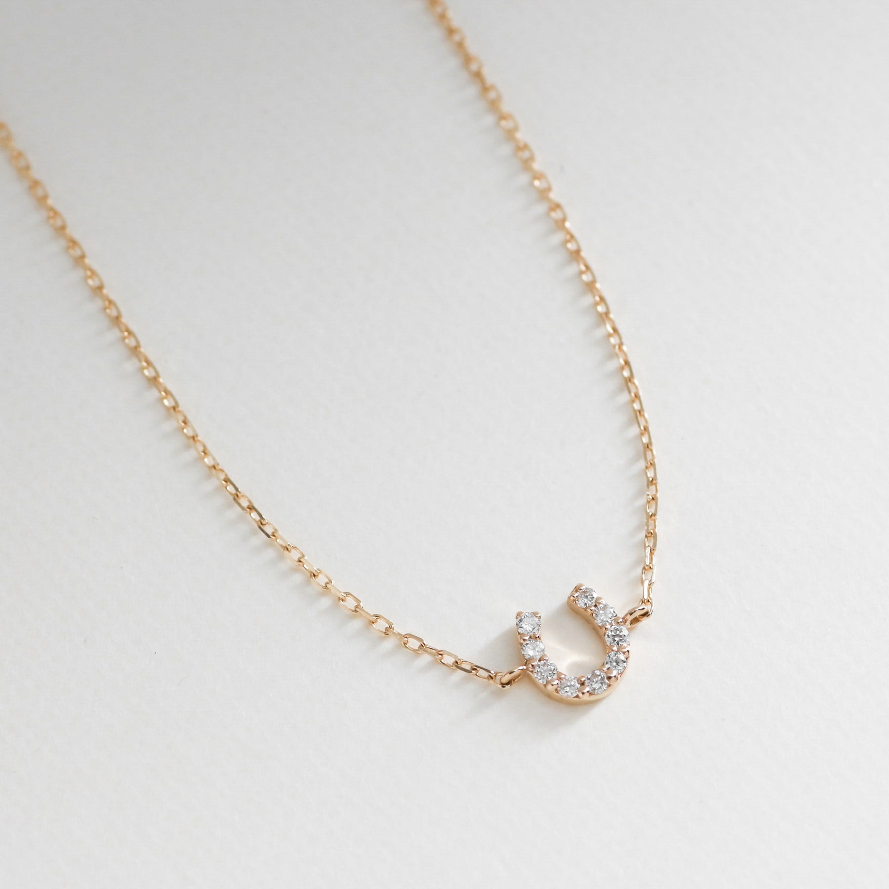 ココシュニック COCOSHNIK K10ダイヤモンド馬蹄モチーフ ブレスレット イエローゴールド(104)