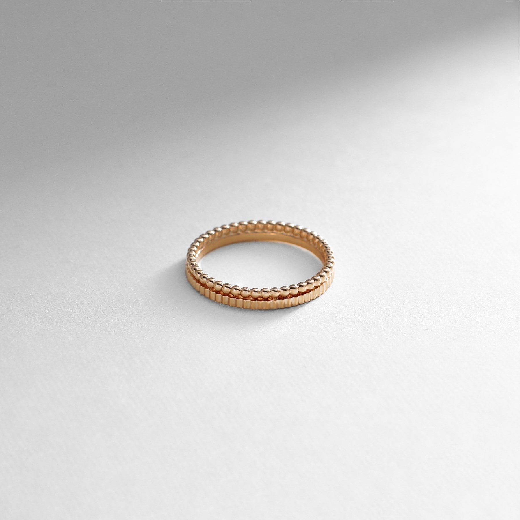 ココシュニック COCOSHNIK K10ミル縦溝リング イエローゴールド(100)