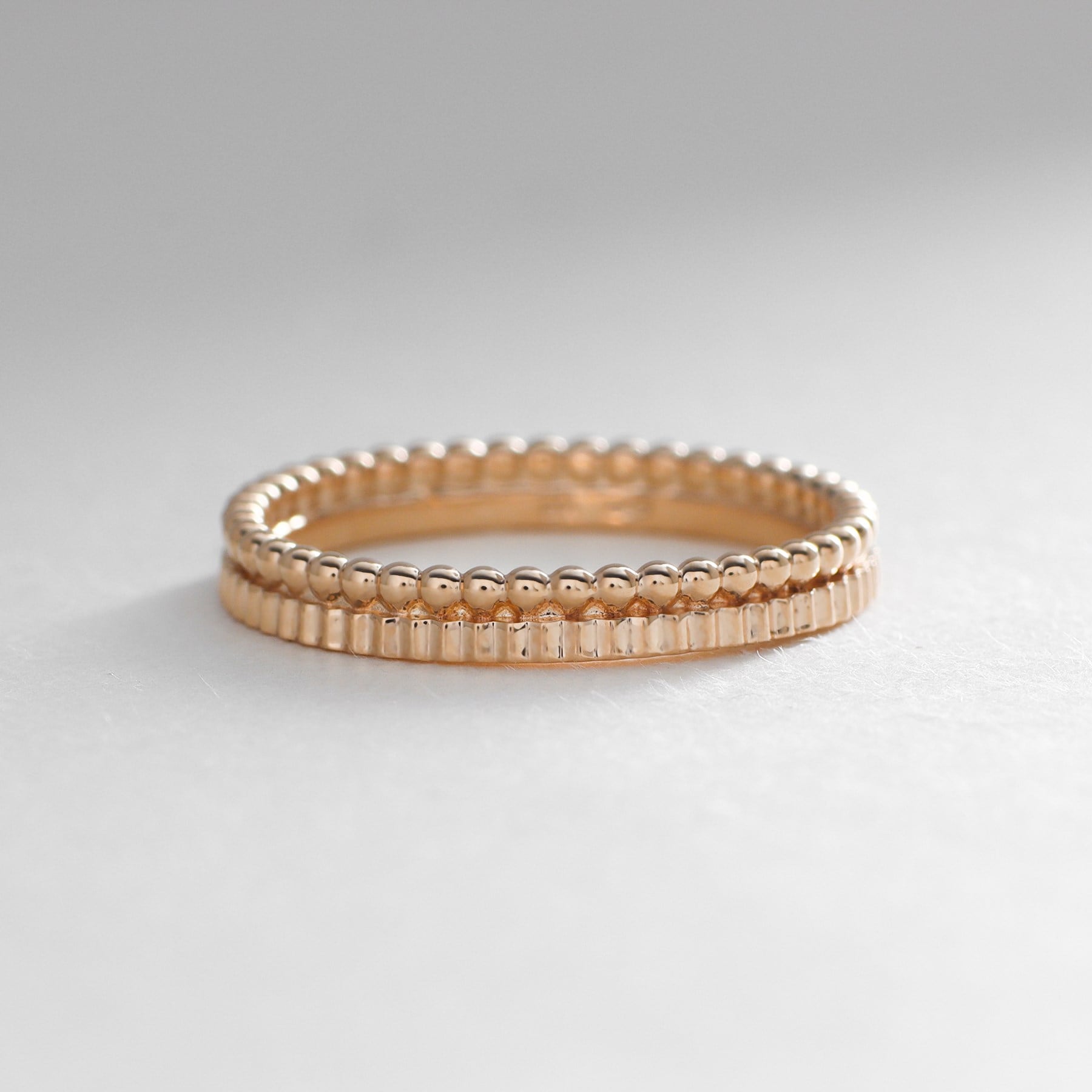 ココシュニック COCOSHNIK K10ミル縦溝リング イエローゴールド(100)