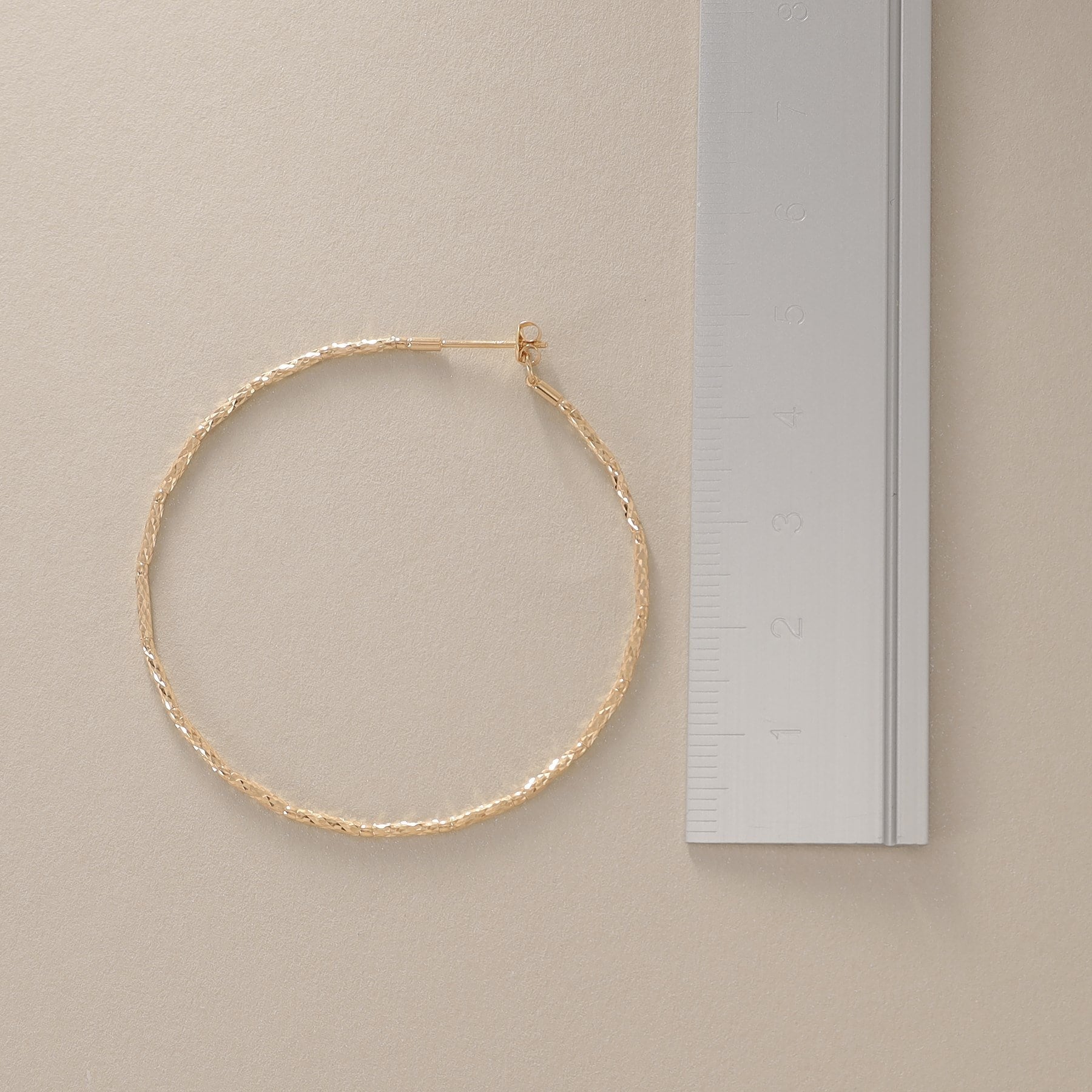 ココシュニック COCOSHNIK ミラーカットビーズ フープピアス(中) (イエローゴールド) イエローゴールド(100)