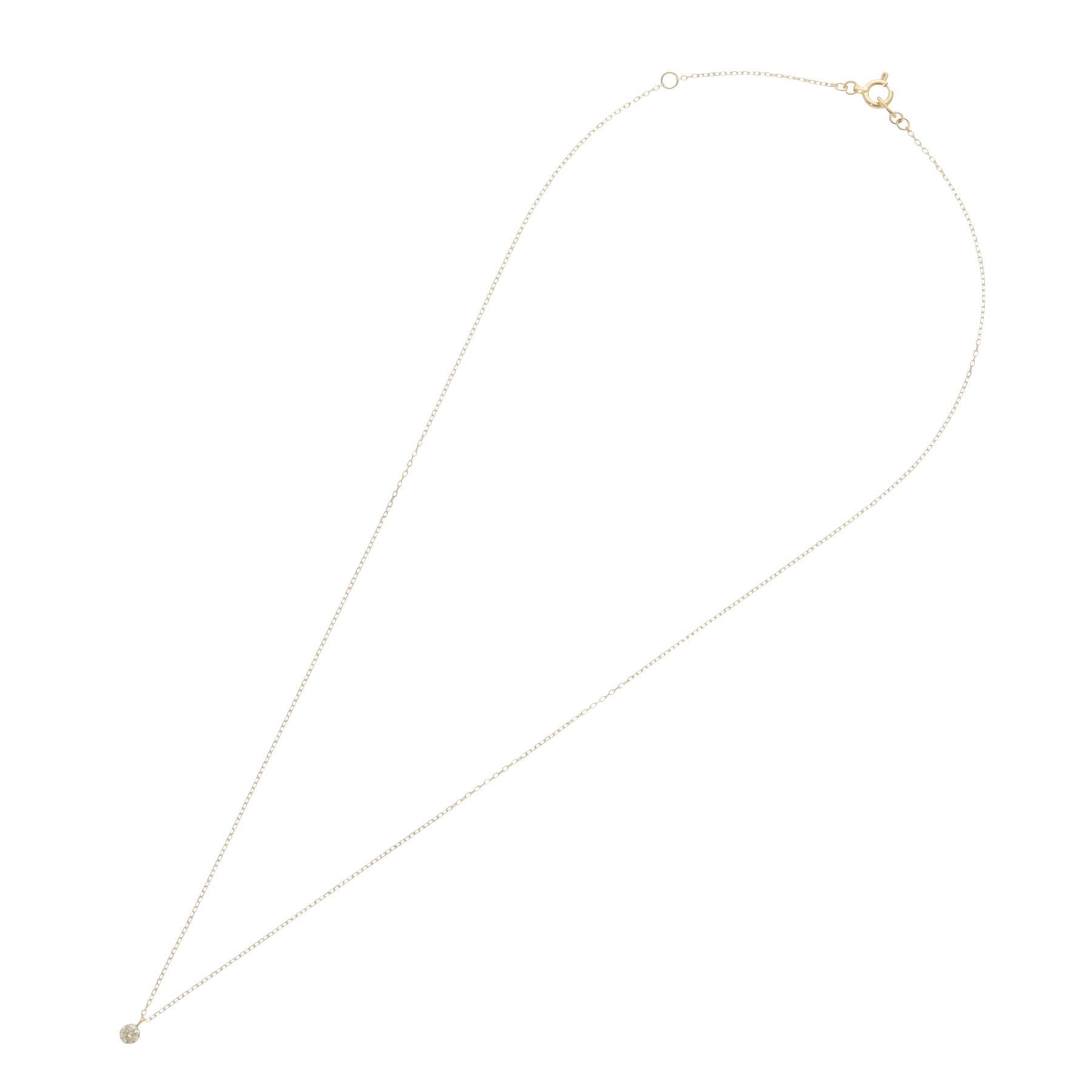 ココシュニック COCOSHNIK K18ダイヤモンド シークレット留め スルーネックレス (イエローゴールド) イエローゴールド(104)