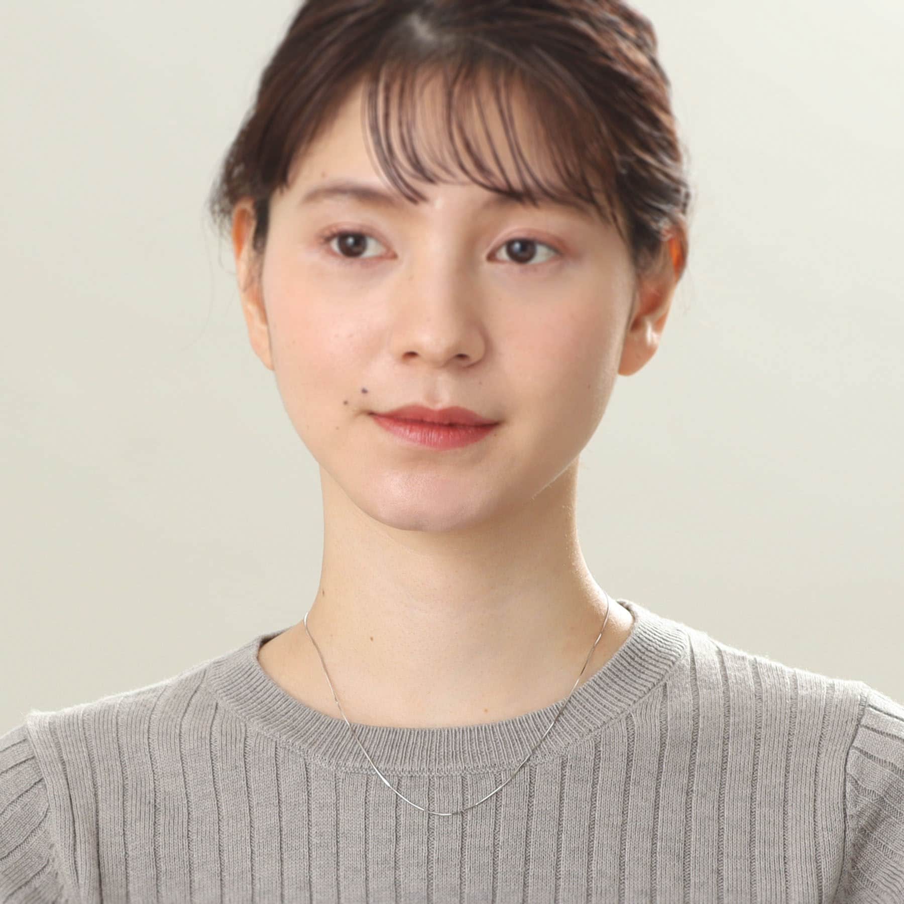 ココシュニック COCOSHNIK コンパクトチェーン ネックレス(WG) (ホワイトゴールド) ホワイトゴールド(200)