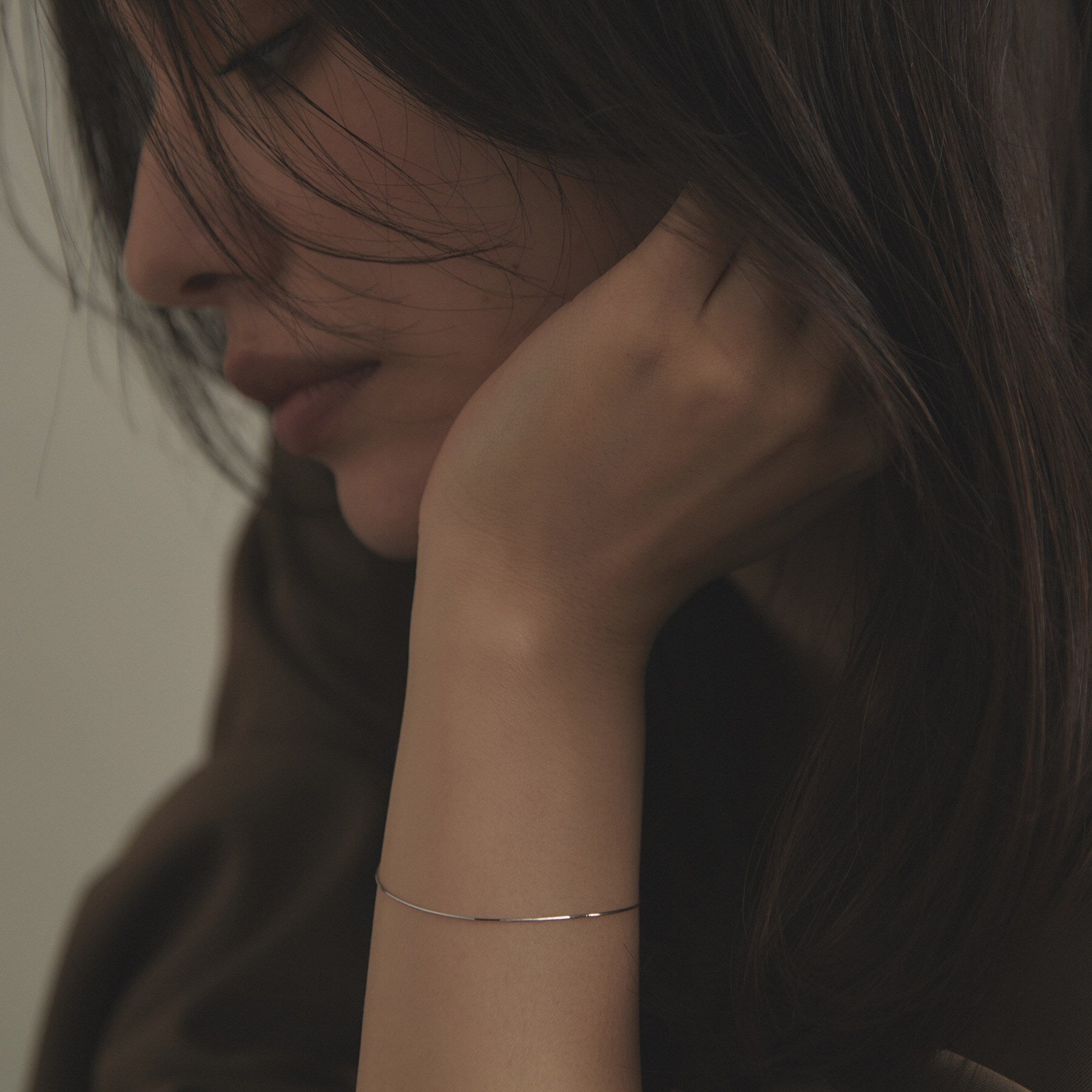 ココシュニック COCOSHNIK コンパクトチェーン ブレスレット(WG) (ホワイトゴールド) ホワイトゴールド(200)