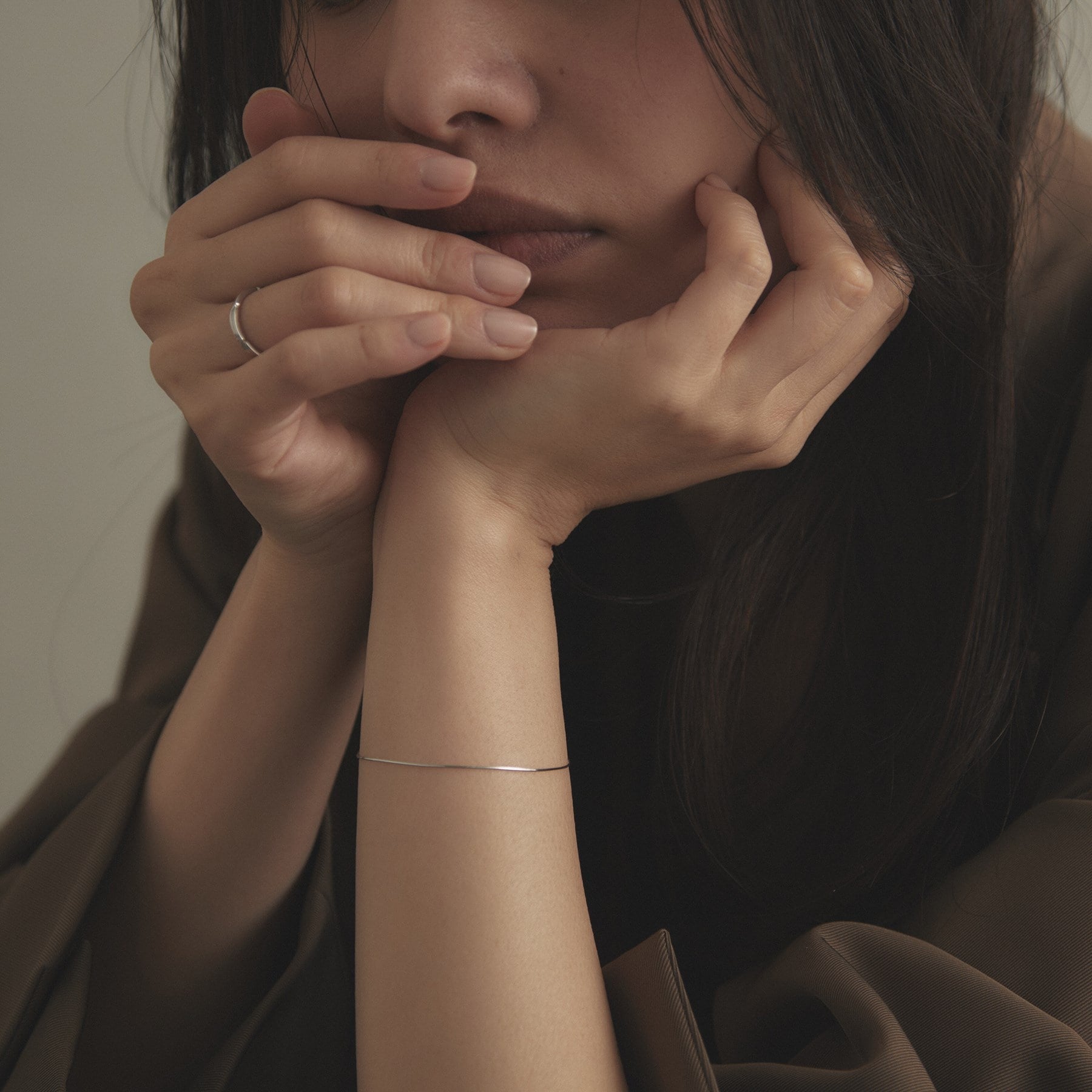 ココシュニック COCOSHNIK コンパクトチェーン ブレスレット(WG) (ホワイトゴールド) ホワイトゴールド(200)