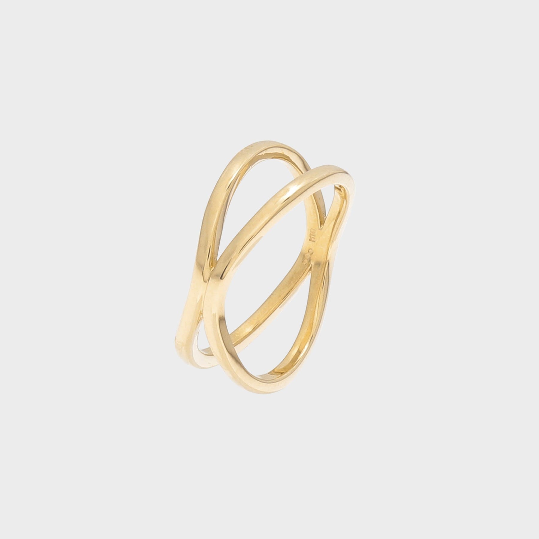 COCOSHNIK COCOSHNIK K10 Double Arch Pinky Ring