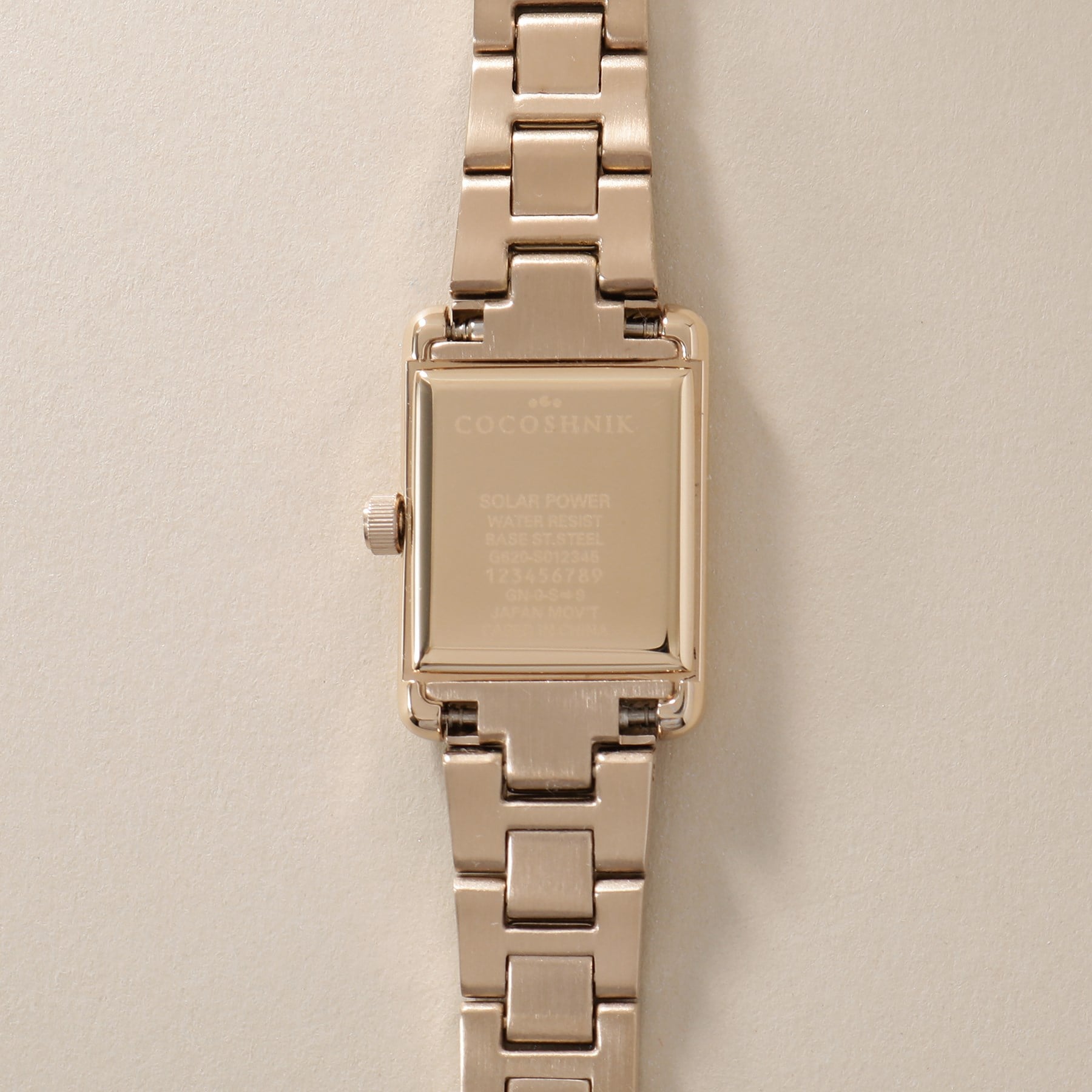 COCOSHNIK RG Square Metal Band Watch