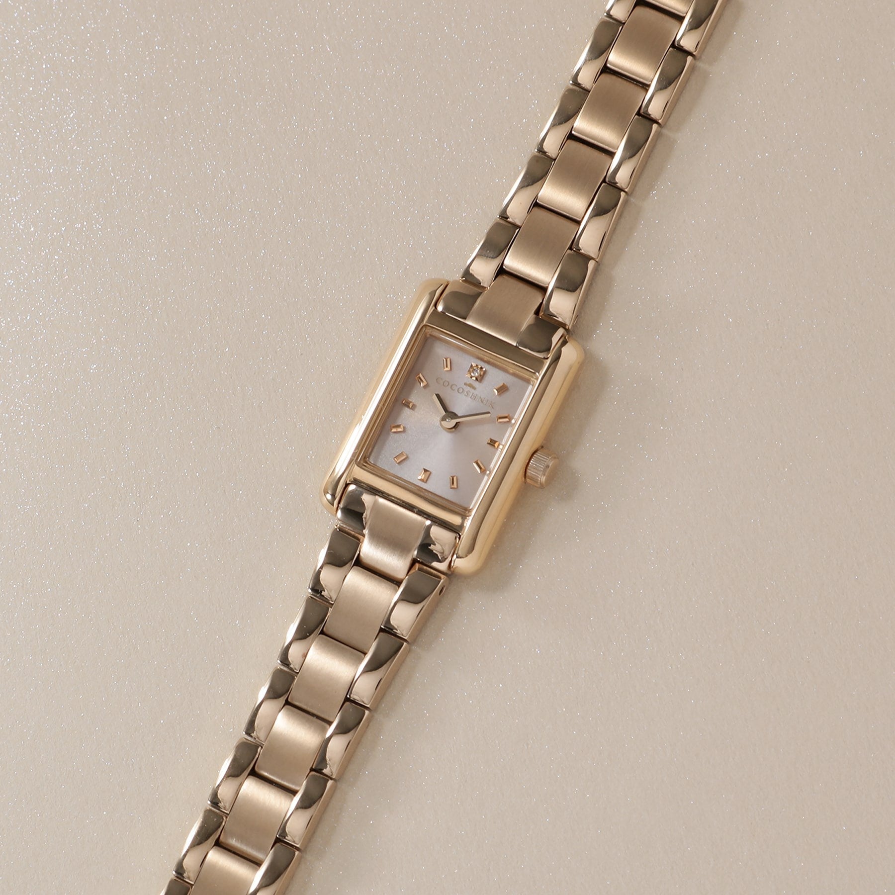 COCOSHNIK RG Square Metal Band Watch