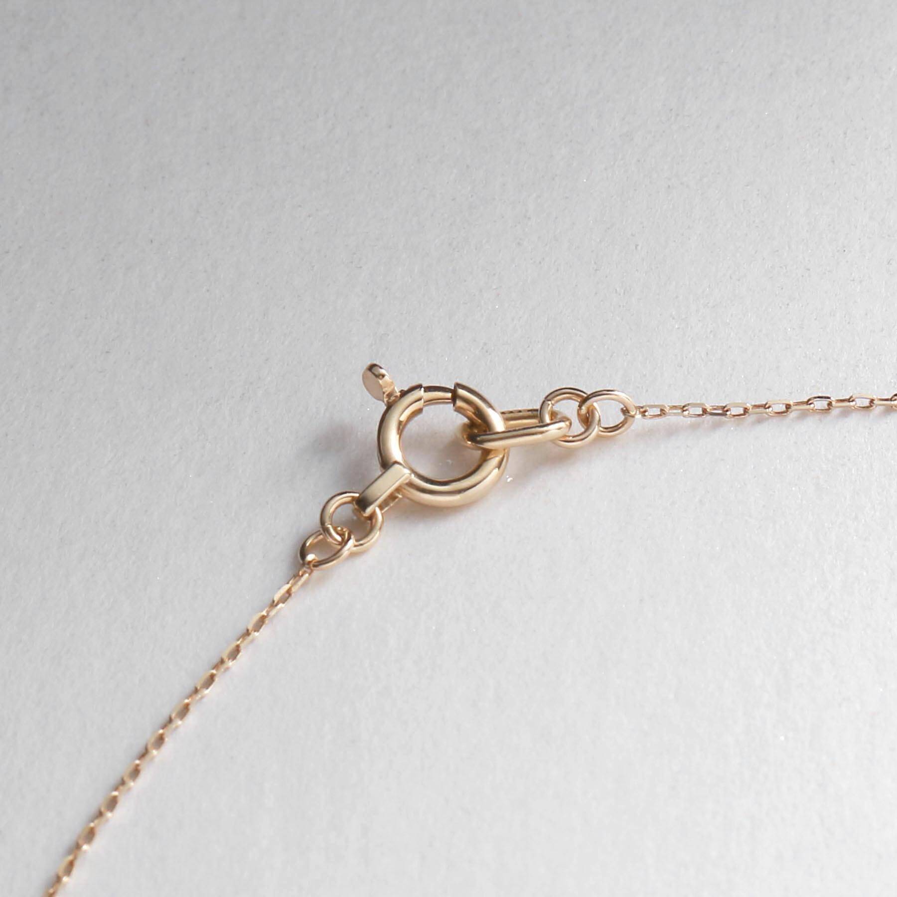 ココシュニック COCOSHNIK 【WEB限定】K10スピリチュアルストーン(アメシスト)ネックレス イエローゴールド(102)