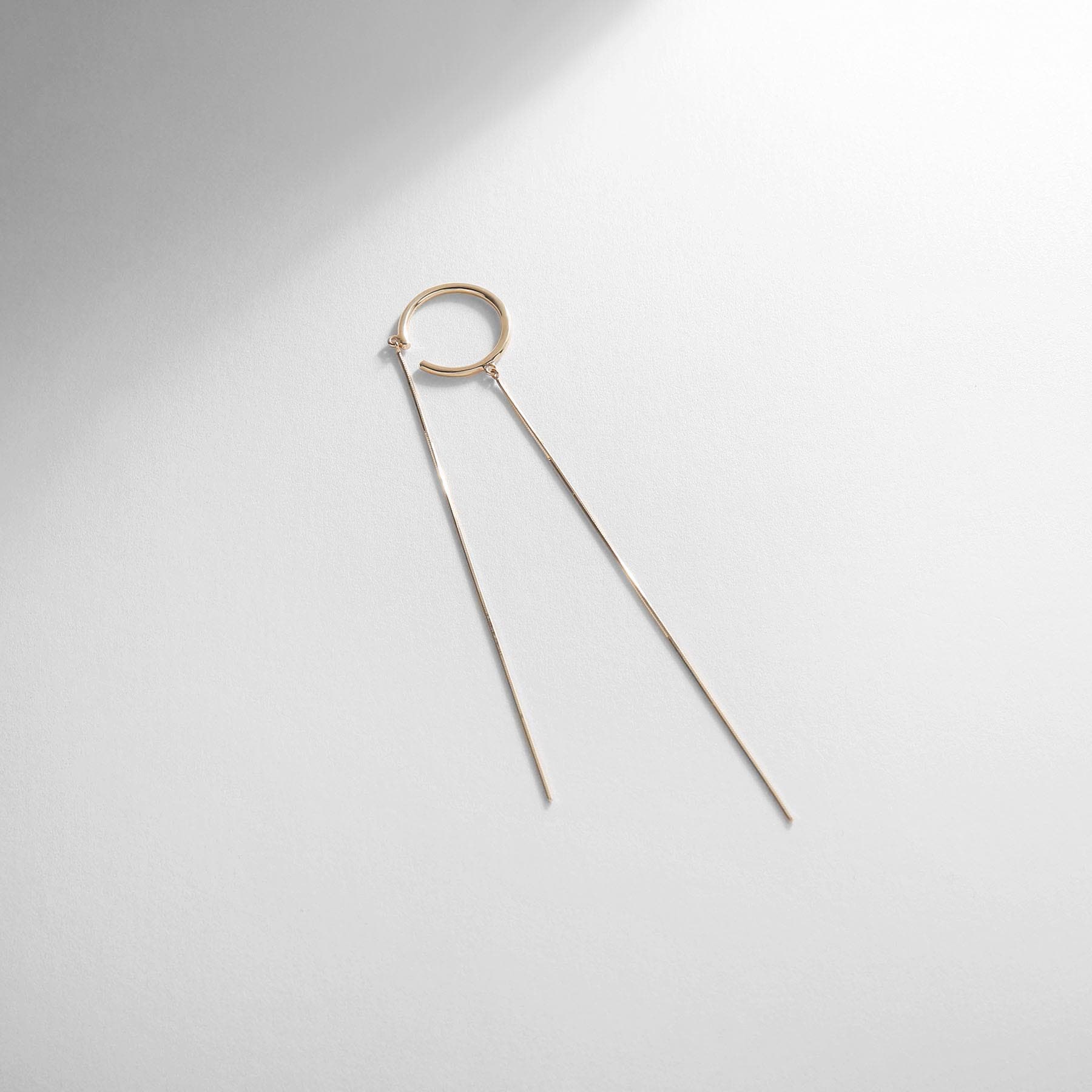 ココシュニック COCOSHNIK K10コンパクトチェーン前後 イヤーカフ(片耳用) イエローゴールド(100)