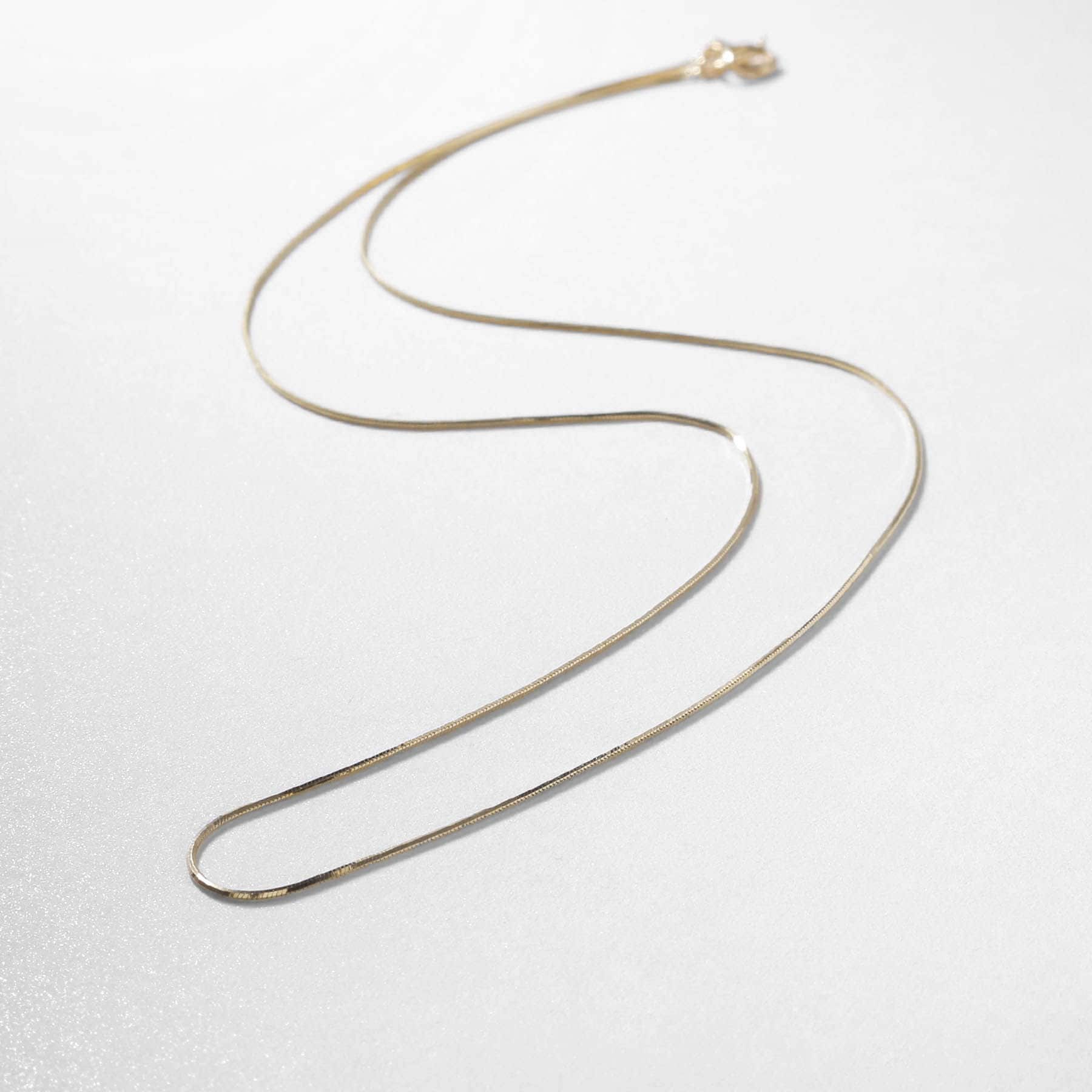 ココシュニック COCOSHNIK K18コンパクトチェーン ネックレス (イエローゴールド(100)) イエローゴールド(100)