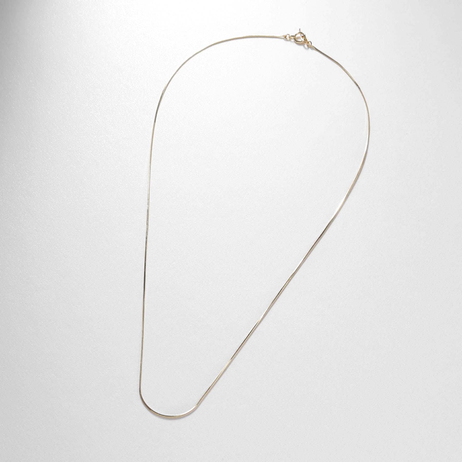 ココシュニック COCOSHNIK K18コンパクトチェーン ネックレス (イエローゴールド(100)) イエローゴールド(100)