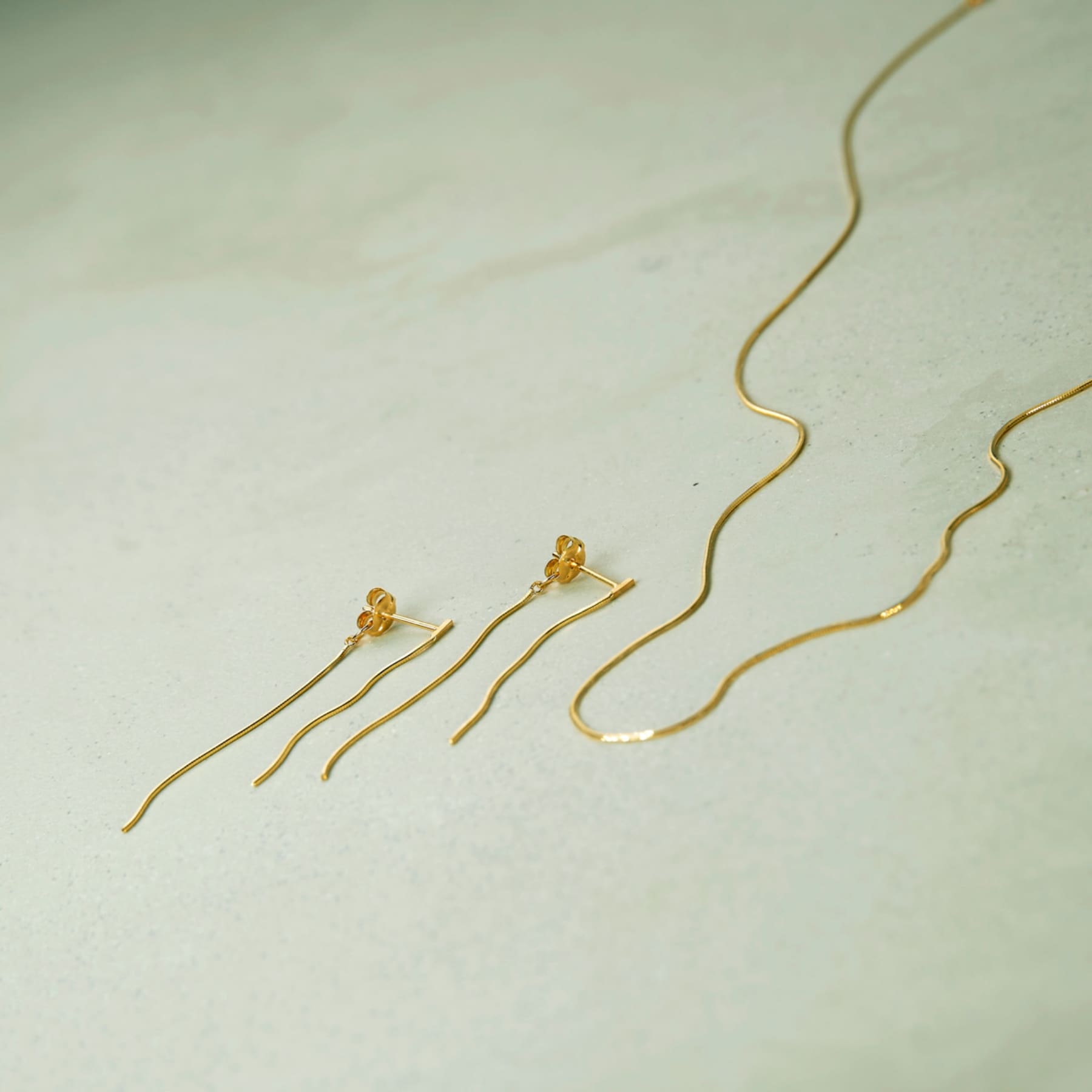 ココシュニック COCOSHNIK K18コンパクトチェーン ネックレス (イエローゴールド(100)) イエローゴールド(100)