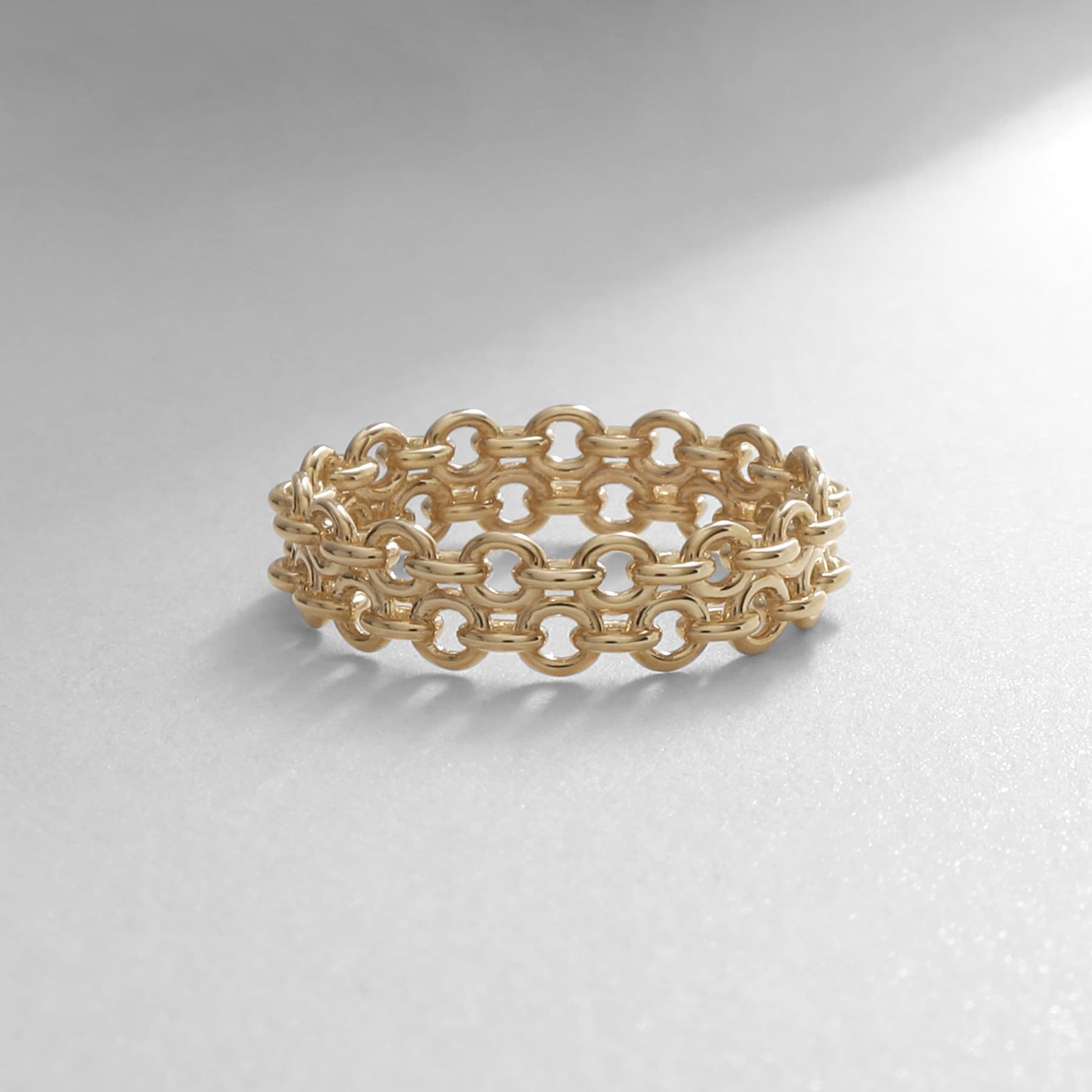 ココシュニック COCOSHNIK K102連チェーンモチーフ リング