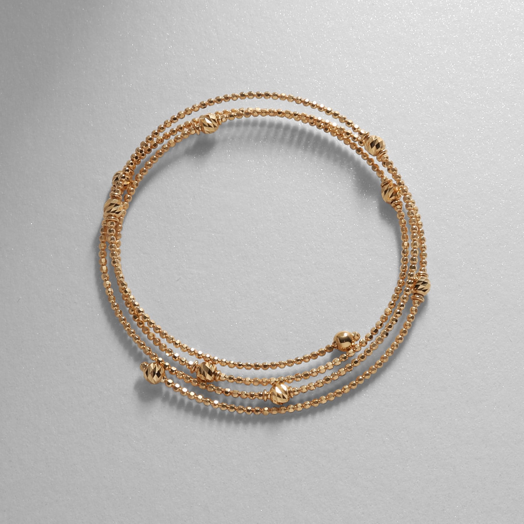 ココシュニック COCOSHNIK K18ハニー カットボール形状記憶 バングル (イエローゴールド(100)) イエローゴールド(100)