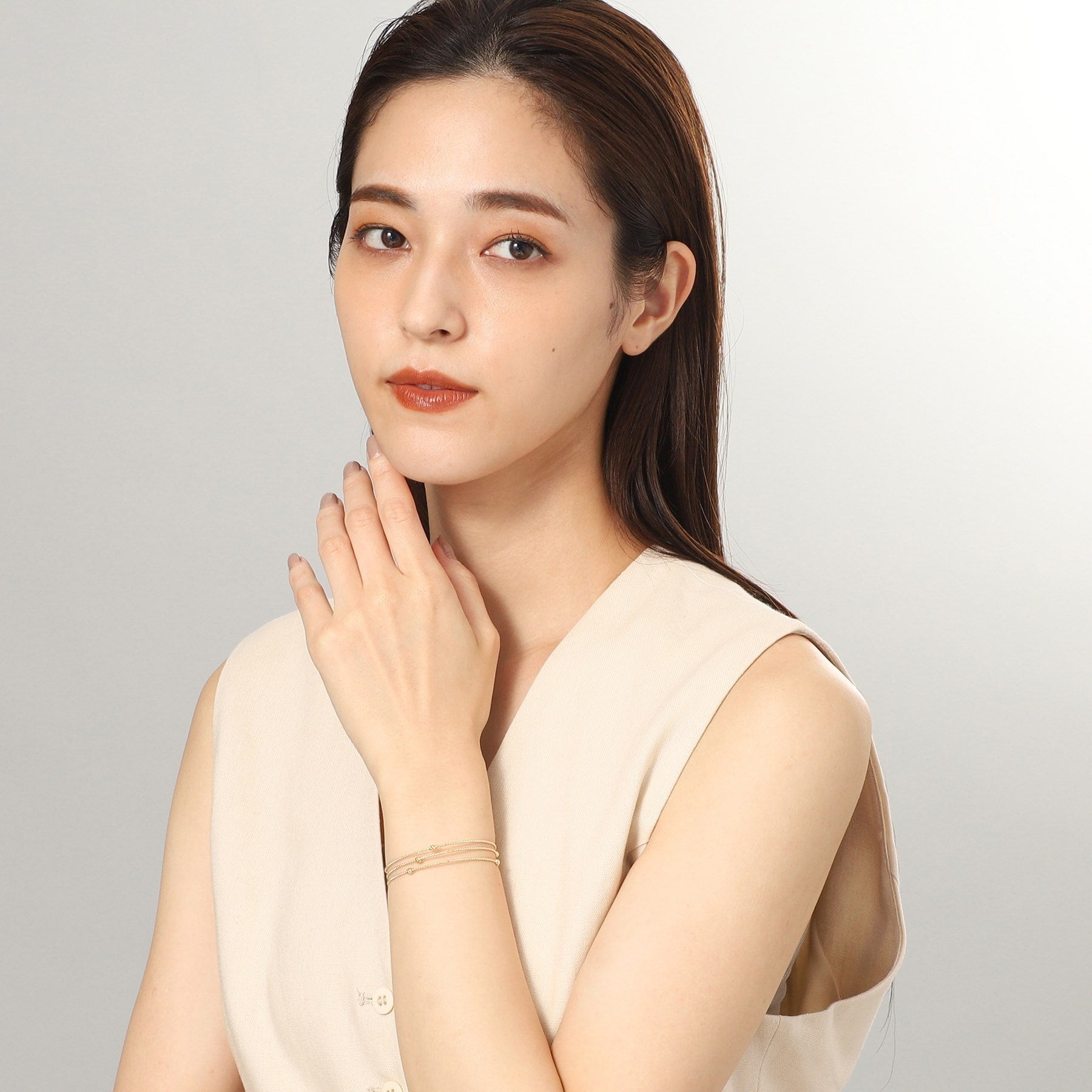 ココシュニック COCOSHNIK K18ハニー カットボール形状記憶 バングル (イエローゴールド(100)) イエローゴールド(100)