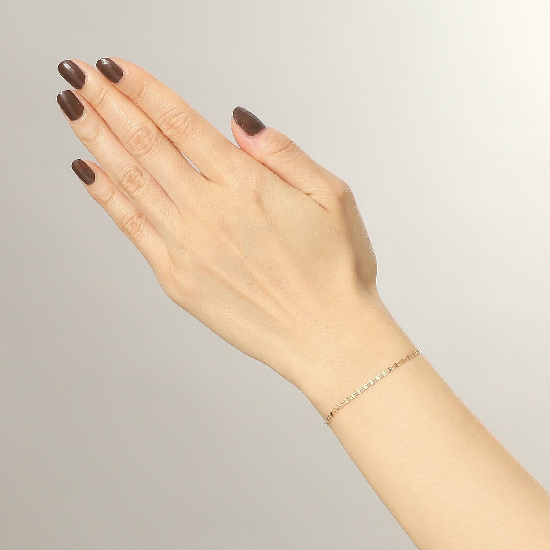 ココシュニック COCOSHNIK K18ダブルフラワークロス ブレスレット (イエローゴールド(100)) イエローゴールド(100)