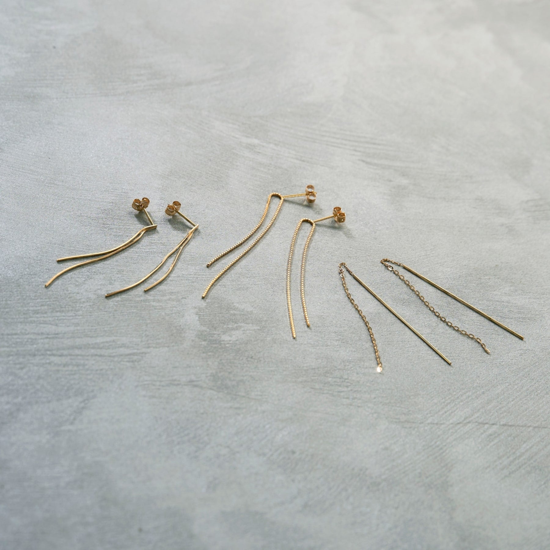 ココシュニック COCOSHNIK K18コンパクトフリンジ スタッドピアス (イエローゴールド(100)) イエローゴールド(100)