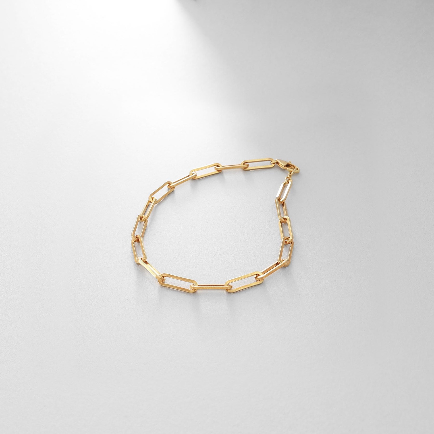 COCOSHNIK ONKITSCH 銀色 設計鍊條 扁平電纜手鍊 GP