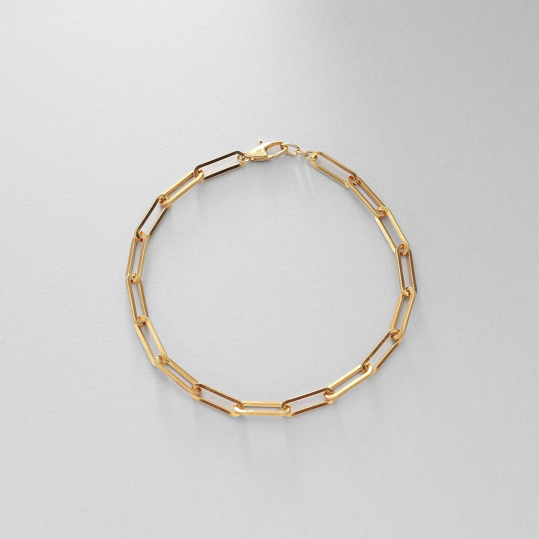 COCOSHNIK ONKITSCH 銀色 設計鍊條 扁平電纜手鍊 GP