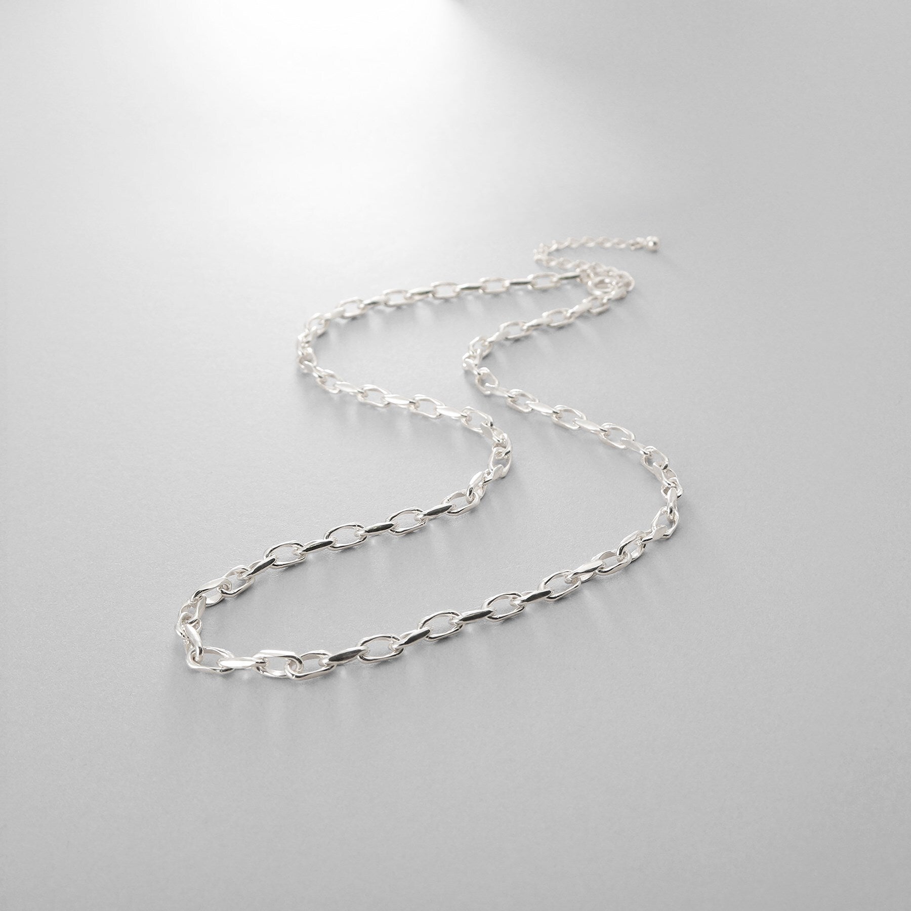 ココシュニック オンキッチュ COCOSHNIK ONKITSCH シルバー デザインチェーン ニュアンスケーブルネックレス(38cm) (シルバー(600)) シルバー(600)