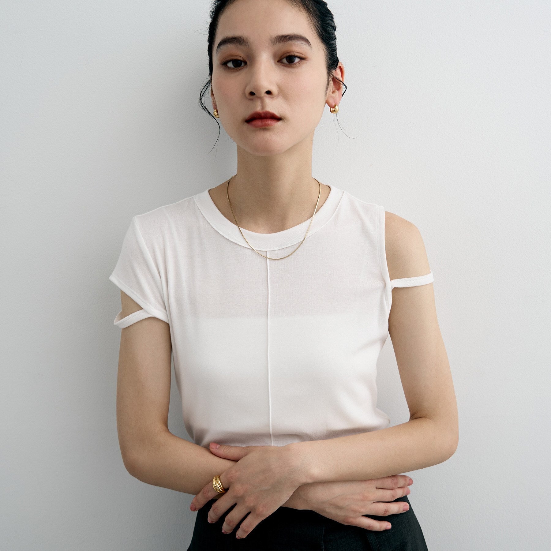 ココシュニック オンキッチュ COCOSHNIK ONKITSCH シルバー ハギーフープ ポインテッドワイドピアス GP (ゴールド(600)) ゴールド(600)