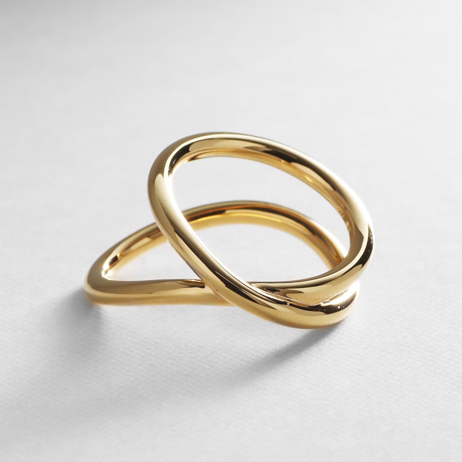 ココシュニック オンキッチュ COCOSHNIK ONKITSCH シルバー ラインリング フロート GP ゴールド(600)