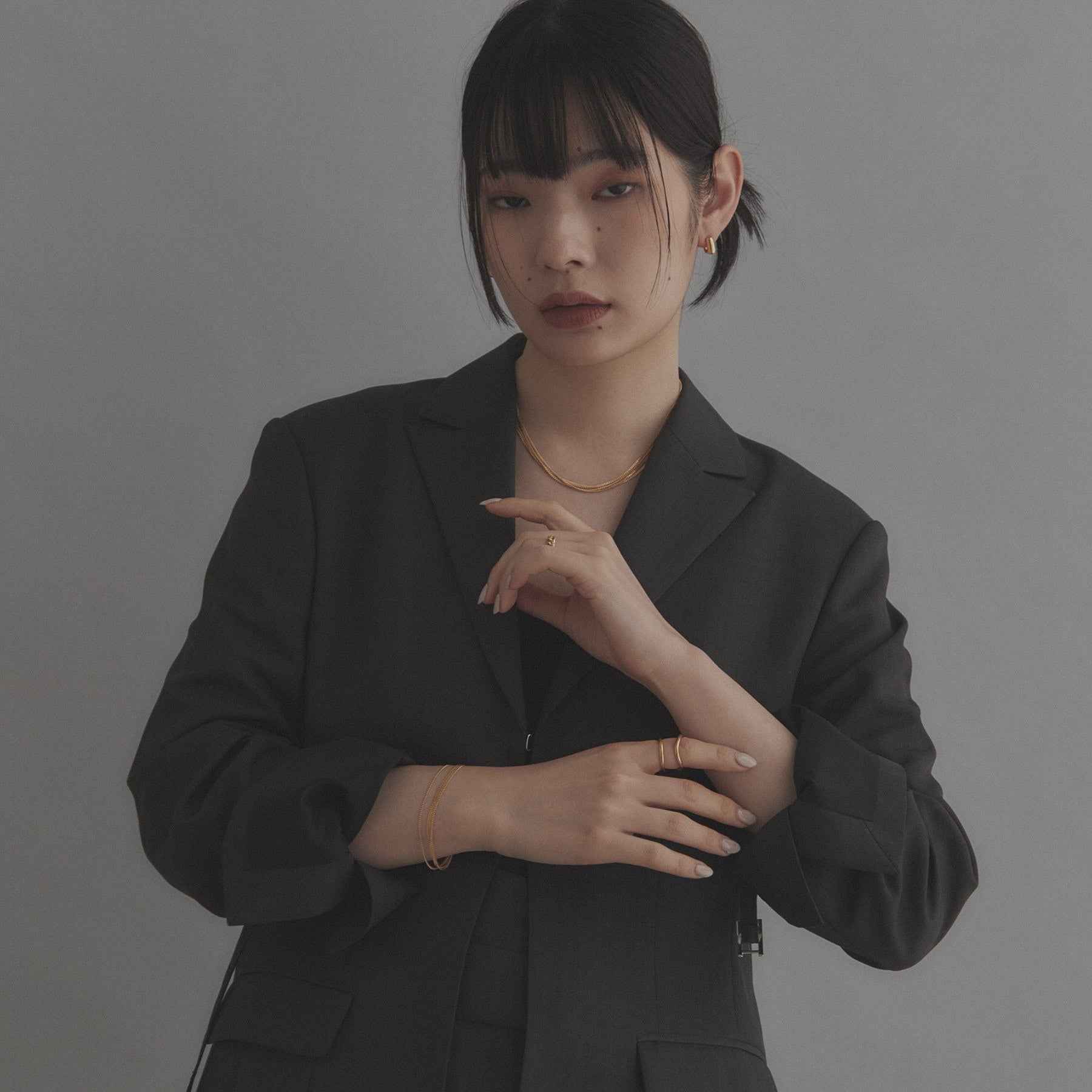 ココシュニック オンキッチュ COCOSHNIK ONKITSCH シルバー ラインリング スロープ GP