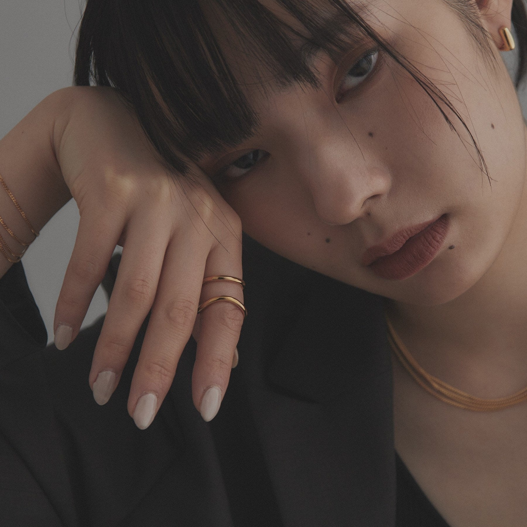 ココシュニック オンキッチュ COCOSHNIK ONKITSCH シルバー ラインリング スロープ GP