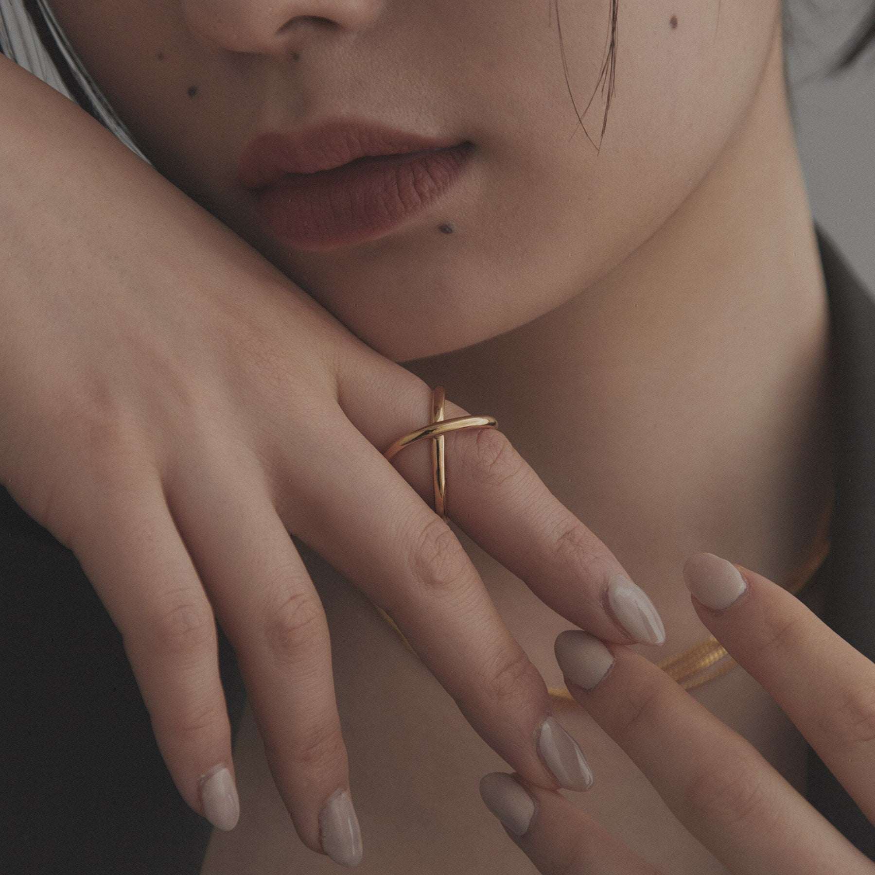 ココシュニック オンキッチュ COCOSHNIK ONKITSCH シルバー ラインリング スロープ GP