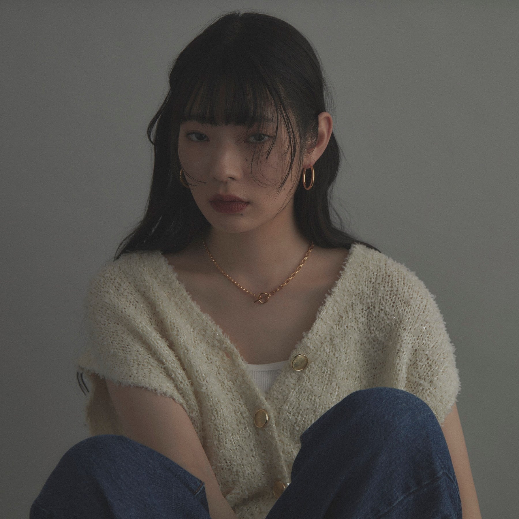 ココシュニック オンキッチュ COCOSHNIK ONKITSCH シルバー ミックスネックレス ドームチェーンマンテルネックレス GP