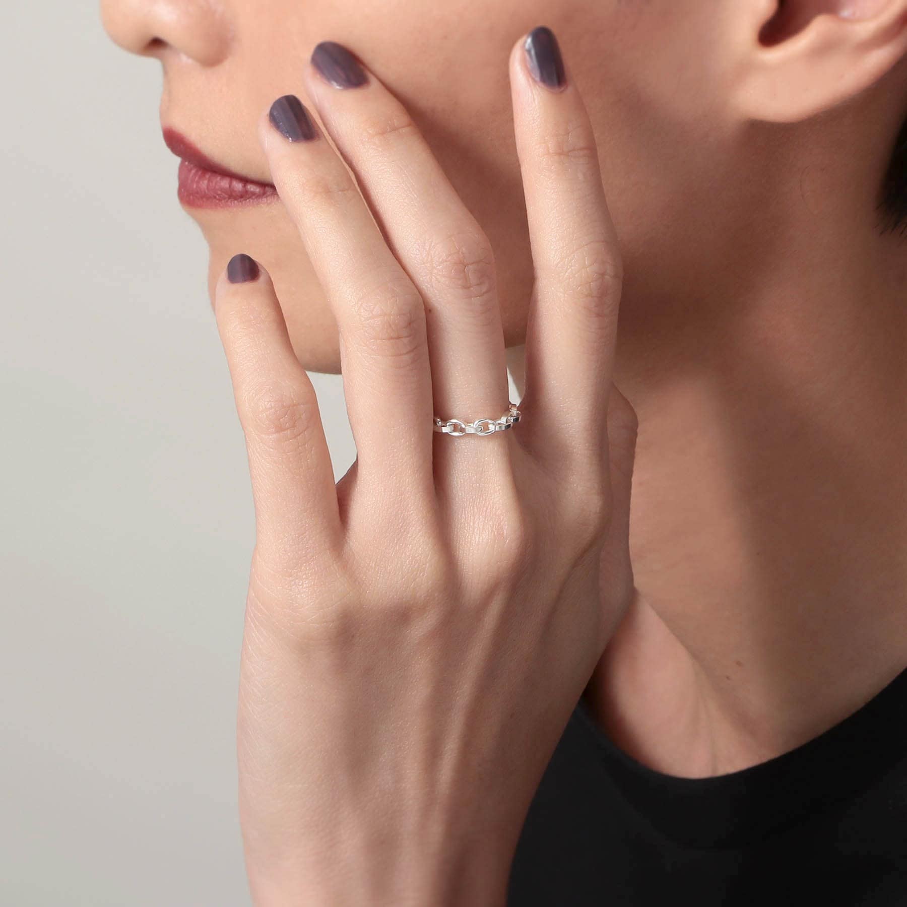 ココシュニック オンキッチュ COCOSHNIK ONKITSCH シルバー チェーンリング グリームチェーン シルバー(600)