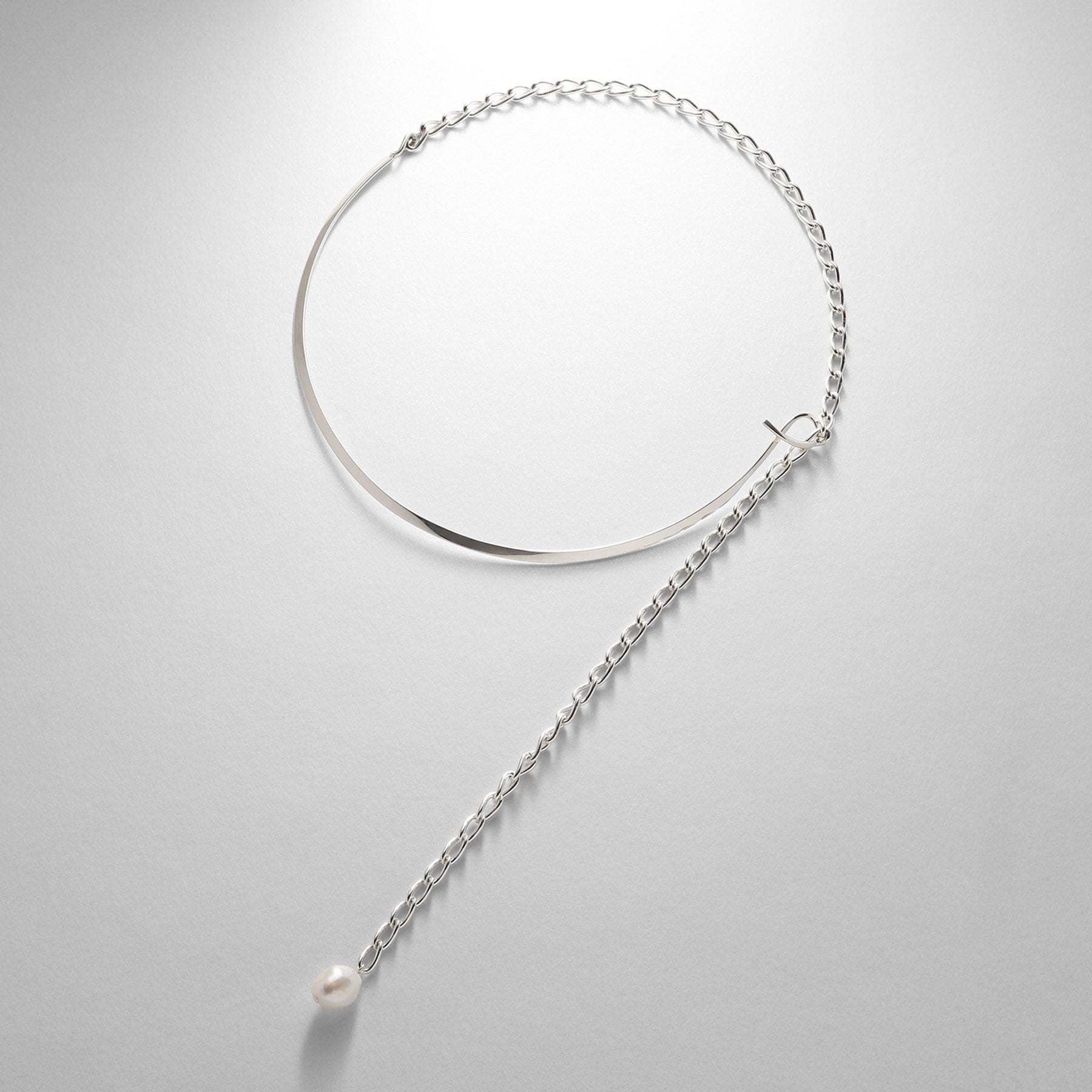 COCOSHNIK ONKITSCH COCOSHNIK ONKITSCH silver Multi-chain Necklace Metal・Pearl