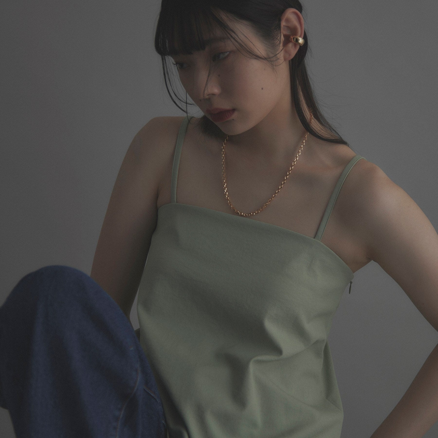 ココシュニック オンキッチュ COCOSHNIK ONKITSCH シルバー ホロウイヤーカフ ワイドフープ GP ゴールド(600)