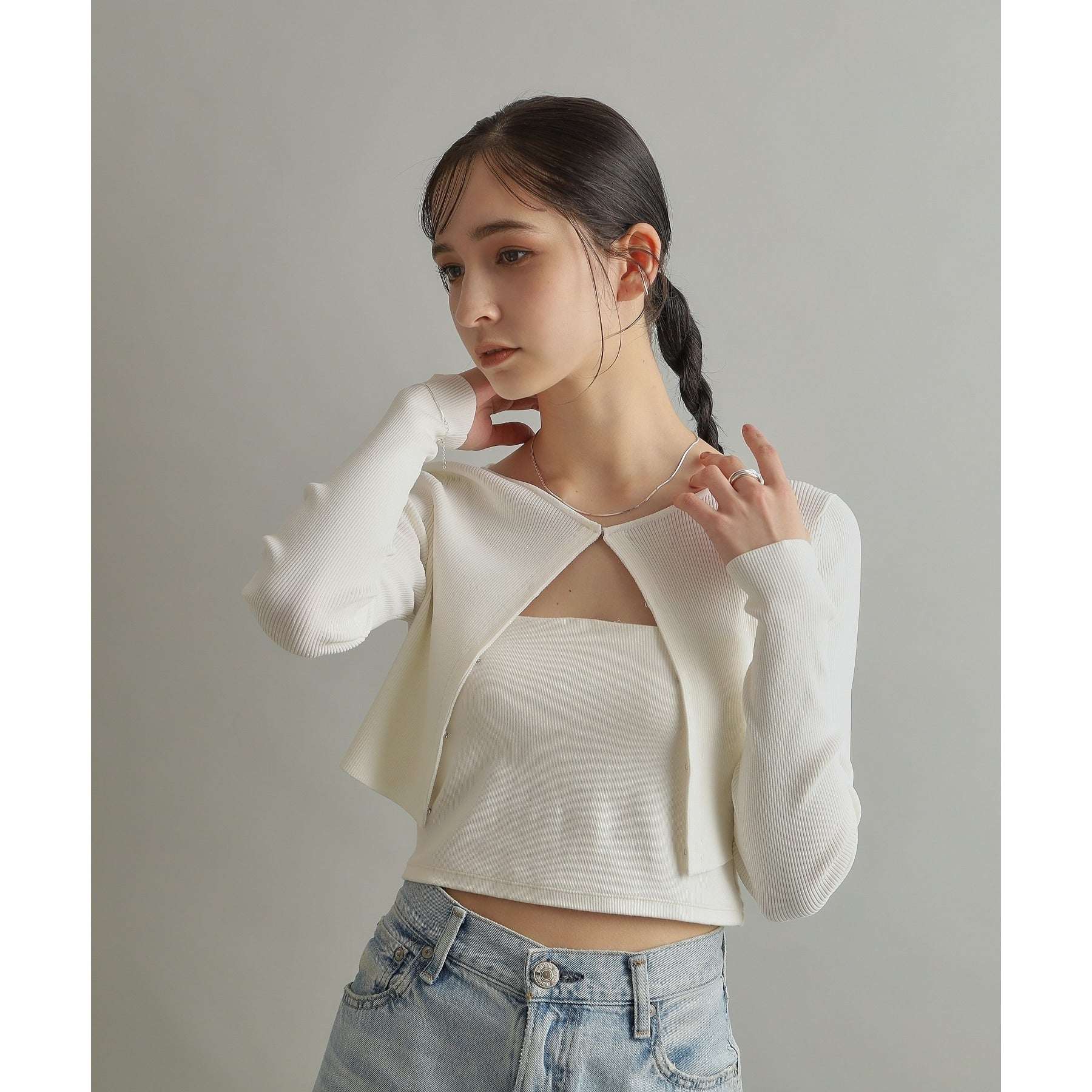 ココシュニック オンキッチュ COCOSHNIK ONKITSCH シルバー デザインチェーン コンパクトブレスレット シルバー(600)