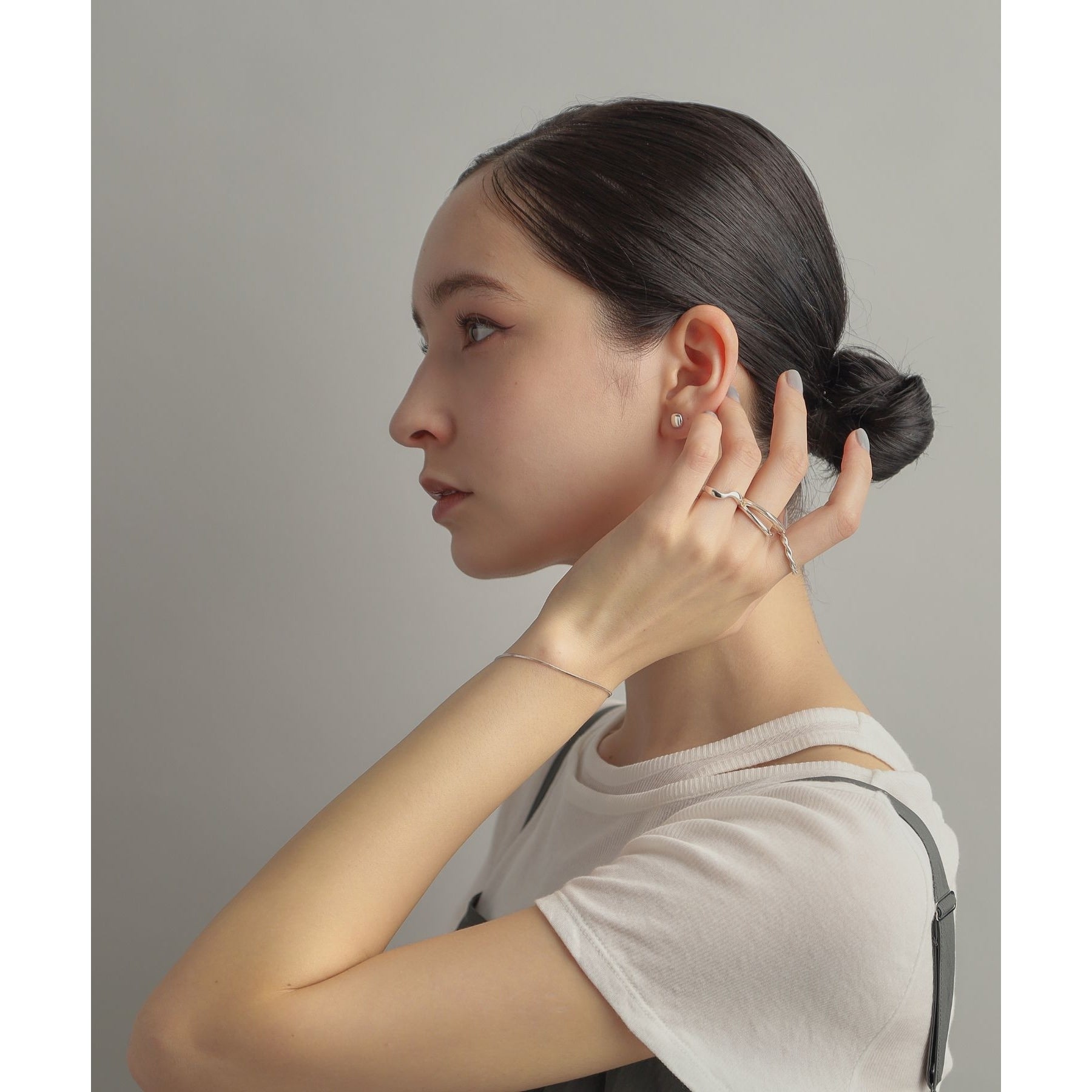 ココシュニック オンキッチュ COCOSHNIK ONKITSCH シルバー デザインチェーン コンパクトブレスレット シルバー(600)