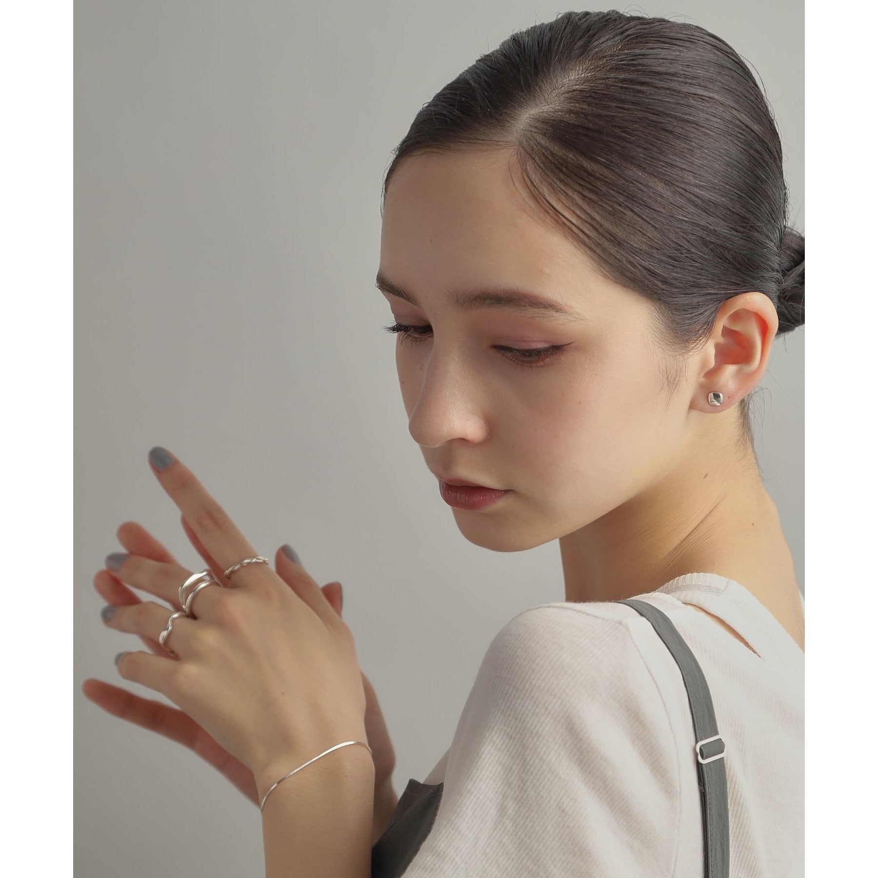 ココシュニック オンキッチュ COCOSHNIK ONKITSCH シルバー デザインチェーン コンパクトブレスレット シルバー(600)