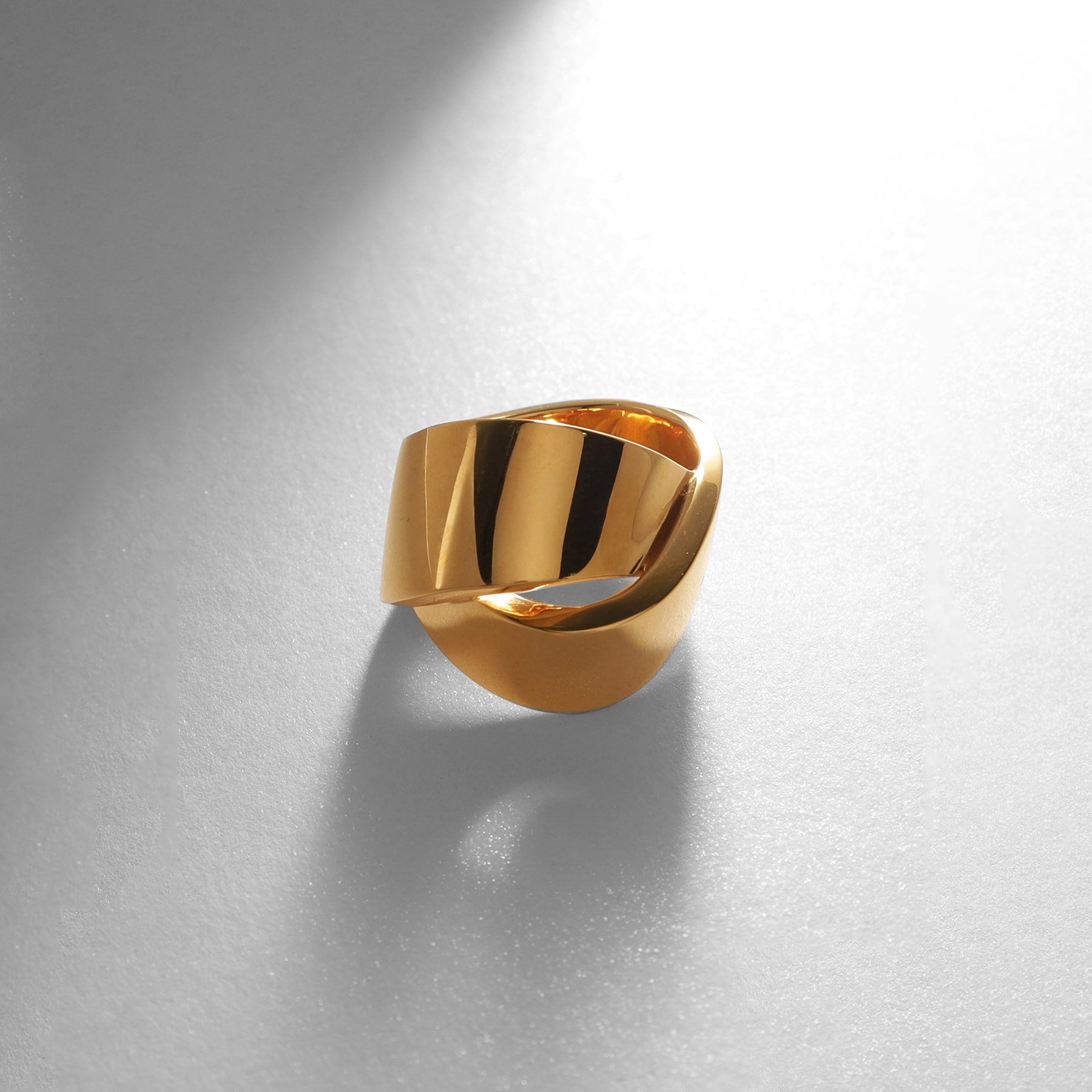 ココシュニック オンキッチュ COCOSHNIK ONKITSCH シルバー フォールディングリング オーバーラップ リング GP