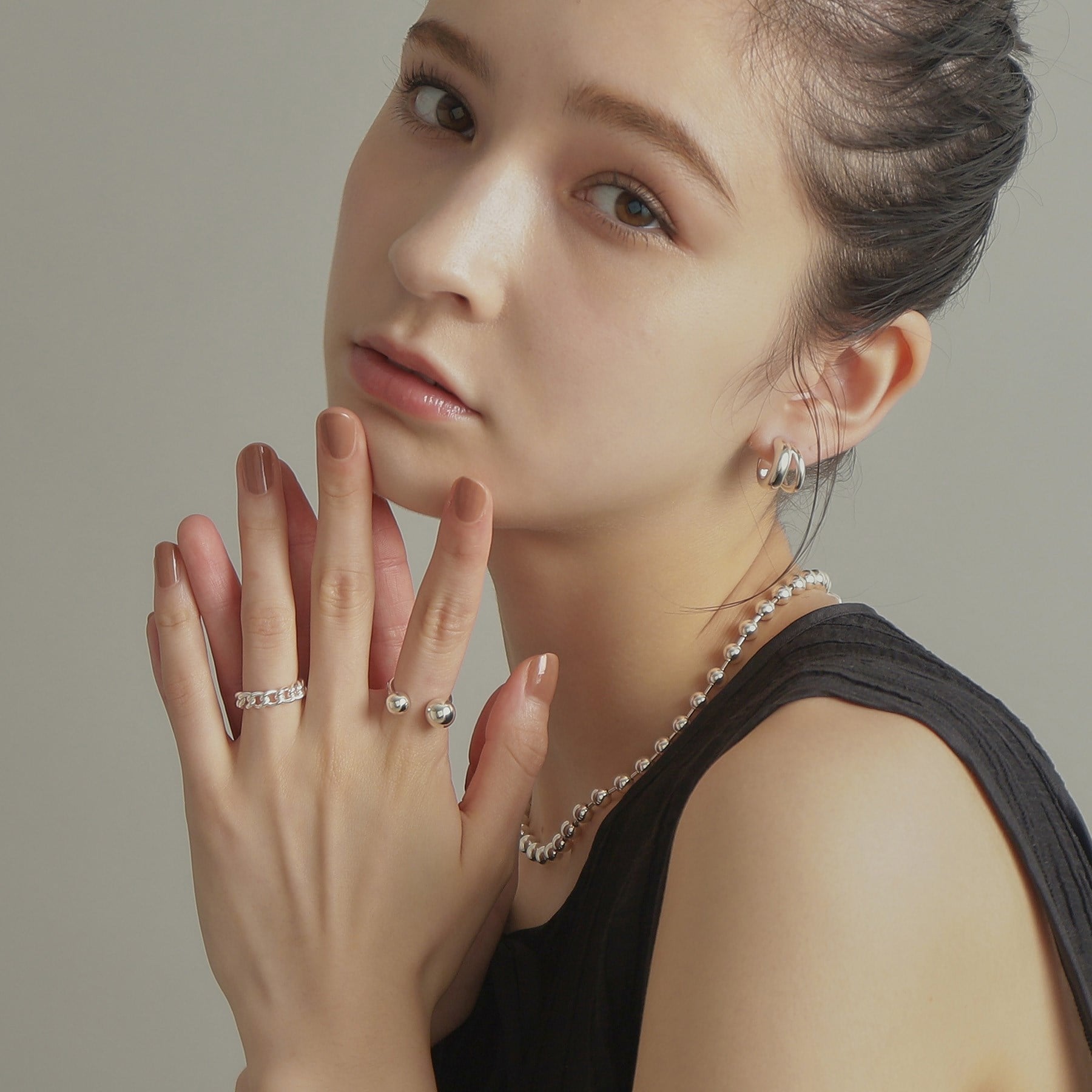 ココシュニック オンキッチュ COCOSHNIK ONKITSCH シルバー ボールオープンリング (シルバー(600)) シルバー(600)