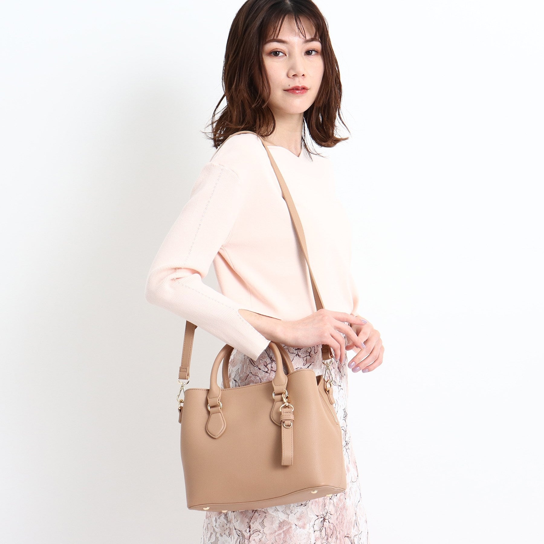 クードシャンス COUP DE CHANCE 【2WAY】クローチェバッグ (グレージュ(050)) グレージュ(050)