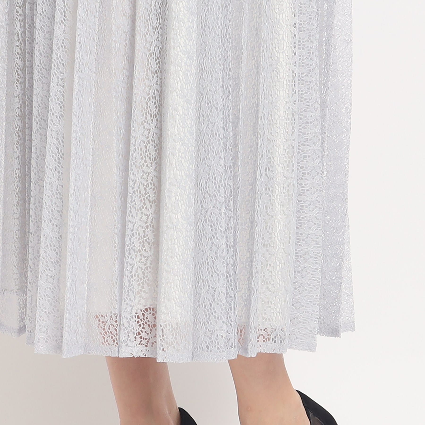 クードシャンス COUP DE CHANCE 【洗える/着回し◎】着映える!華やぐレースプリーツスカート (ベージュ(052)) ベージュ(052)