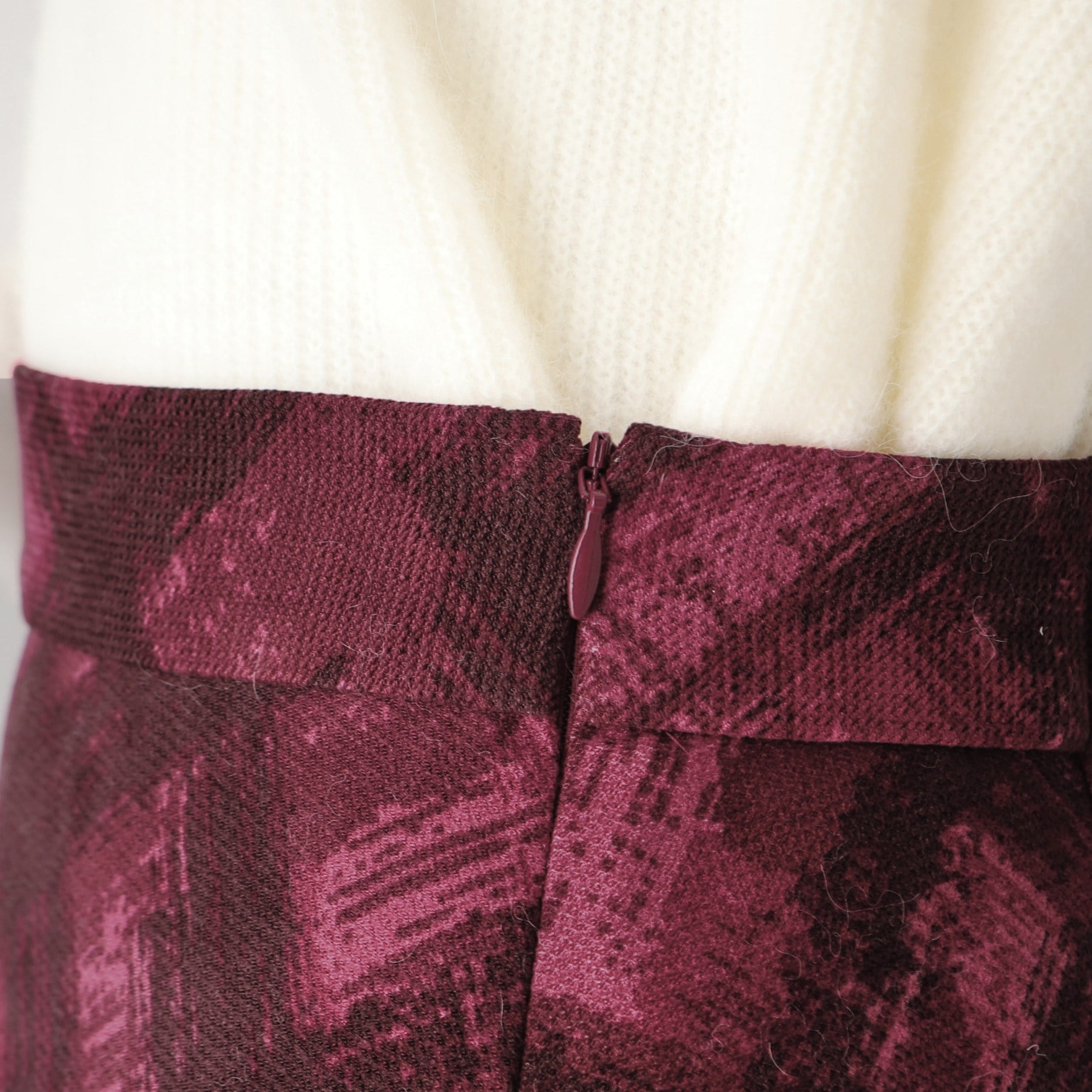 クードシャンス COUP DE CHANCE 【日本製/洗える/ウエストゴム入り】オンオフ着回し◎シャドーチェック柄スカート (ネイビー(194)) ネイビー(194)