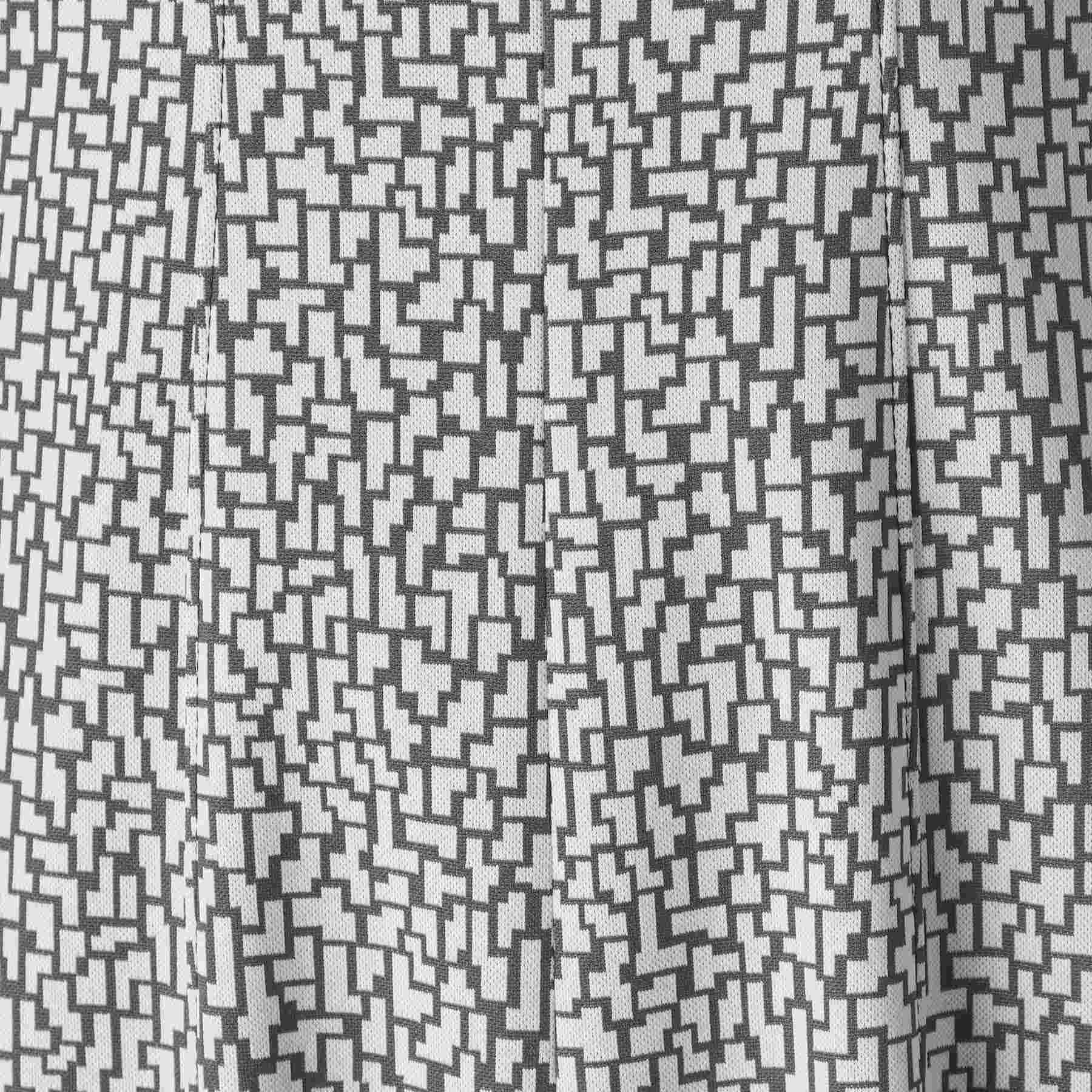 クードシャンス COUP DE CHANCE 【洗える/日本製/ジオメ柄】拘りの美シルエット!大人のフィット&フレアワンピース (グレージュ(450)) グレージュ(450)