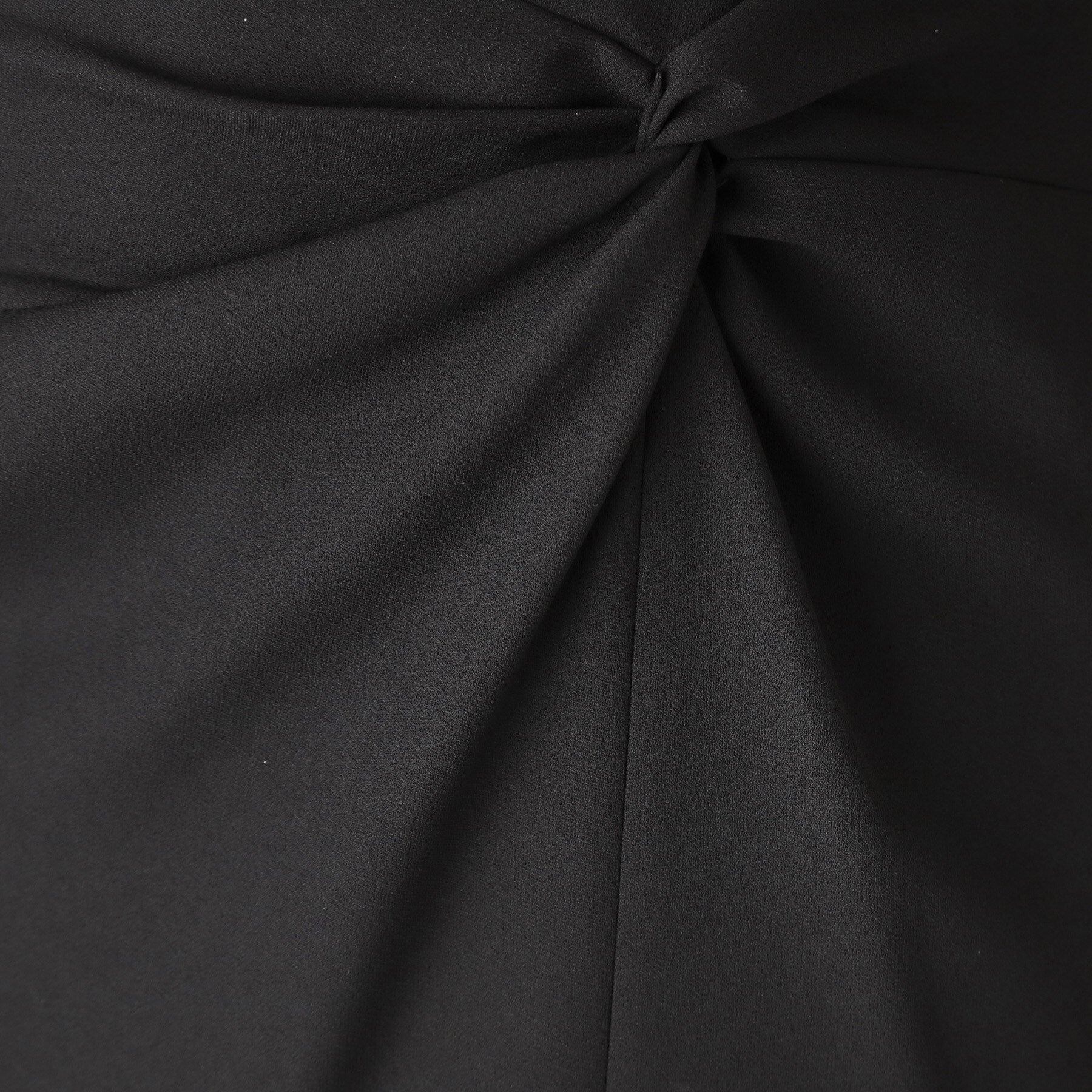 クードシャンス COUP DE CHANCE 【日本製】ドレープが美しい!ねじりデザインスカート (ブラック(019)) ブラック(019)