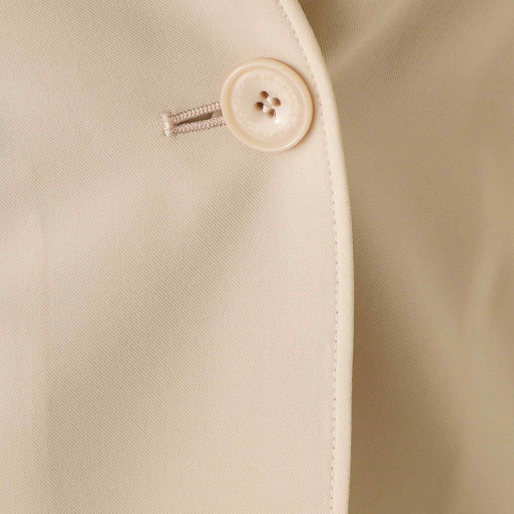 クードシャンス COUP DE CHANCE 【手洗い可/接触冷感/日本製/裏無し】8分袖ノーカラージャケット (グレージュ(050)) グレージュ(050)